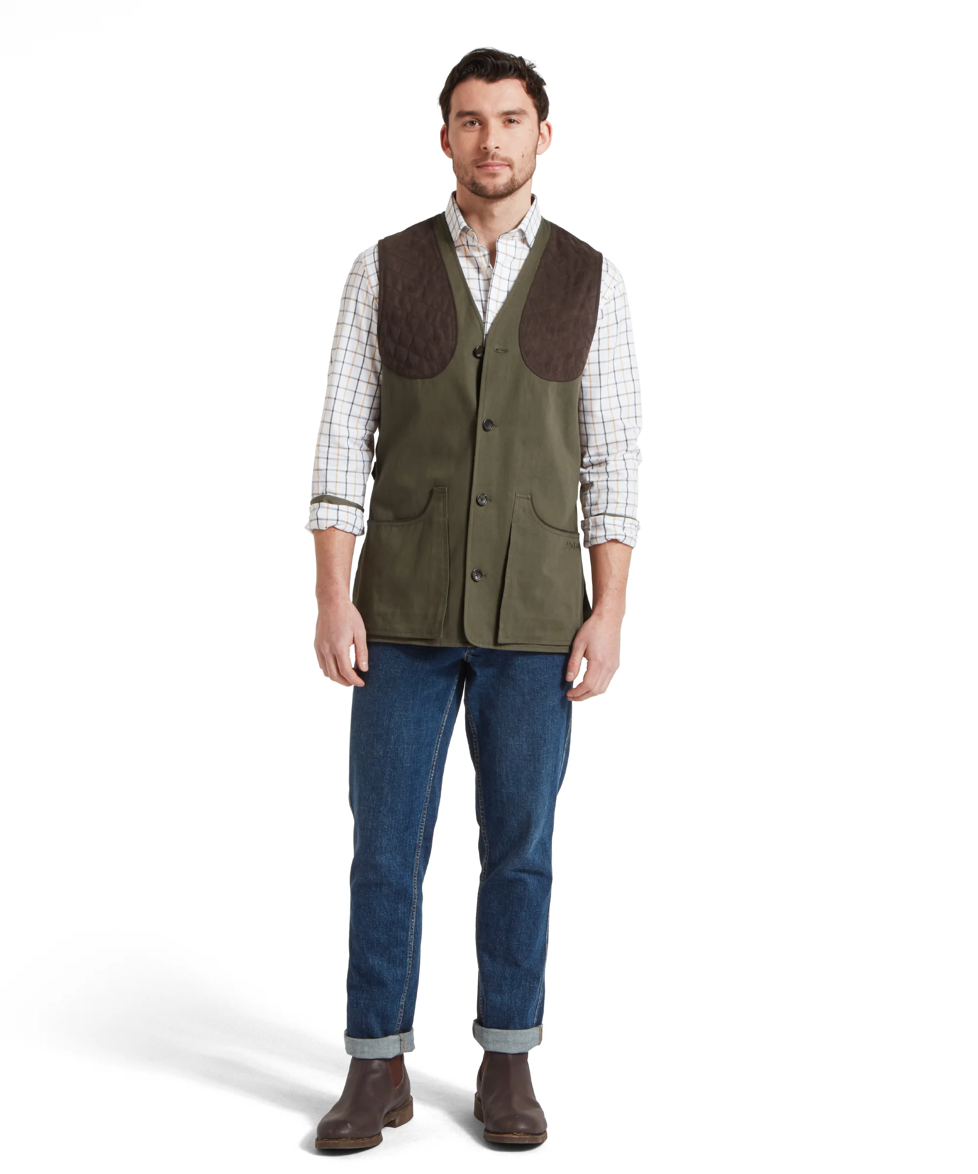 All Season Shooting Vest - Dark Olive - Image 3