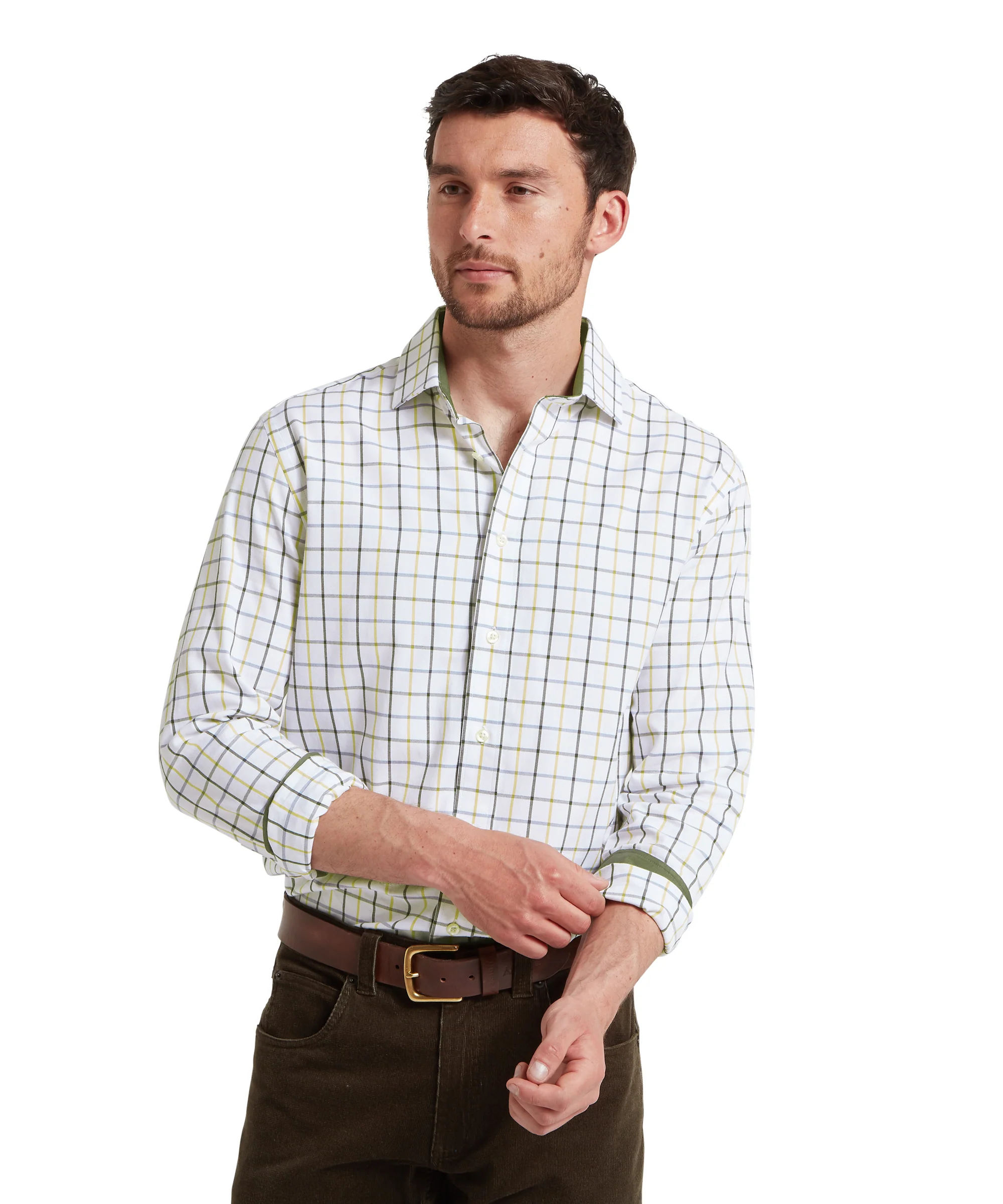 Baconsthorpe Tailored Shirt - Woodland Check - Image 3