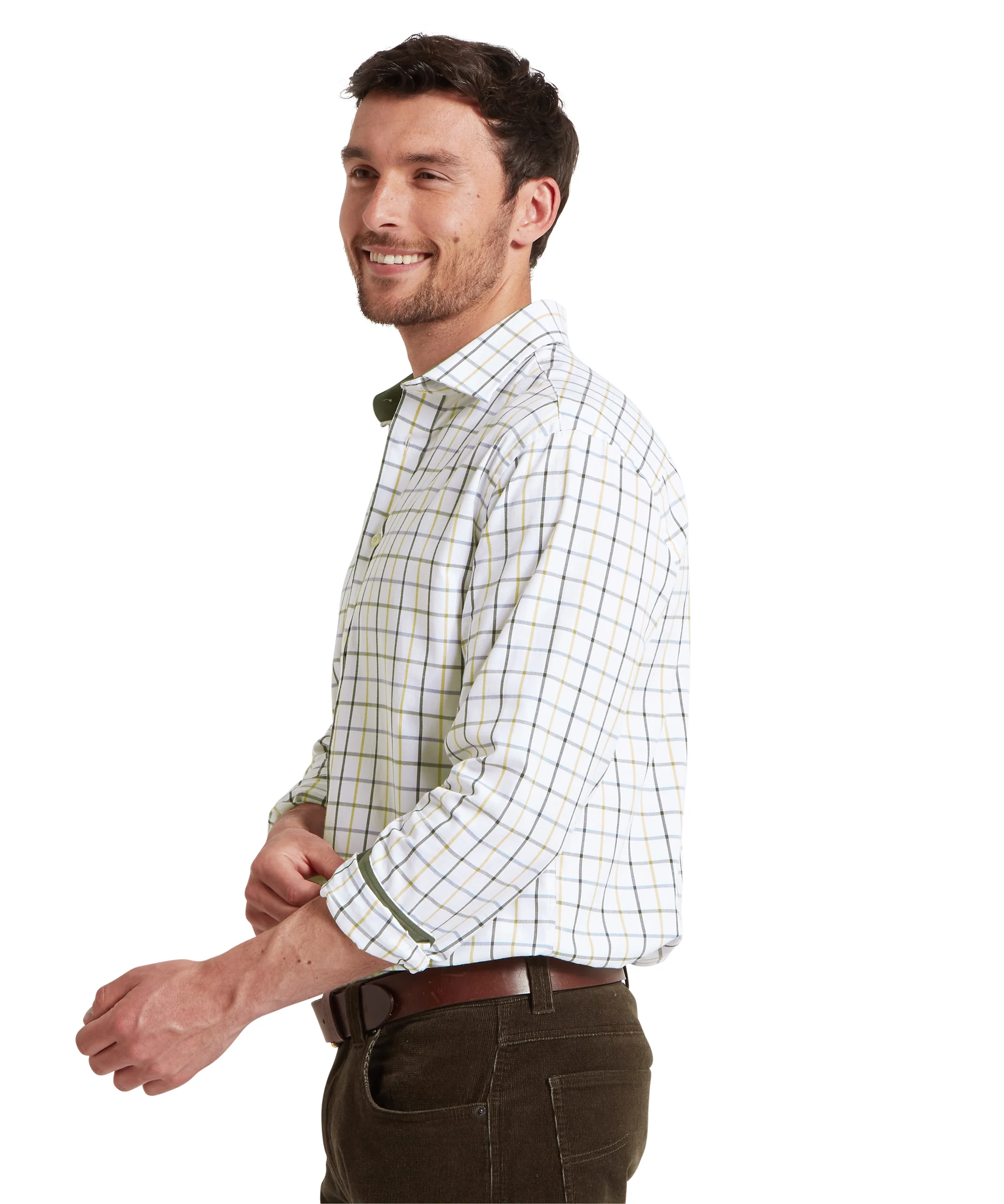 Baconsthorpe Tailored Shirt - Woodland Check - Image 4