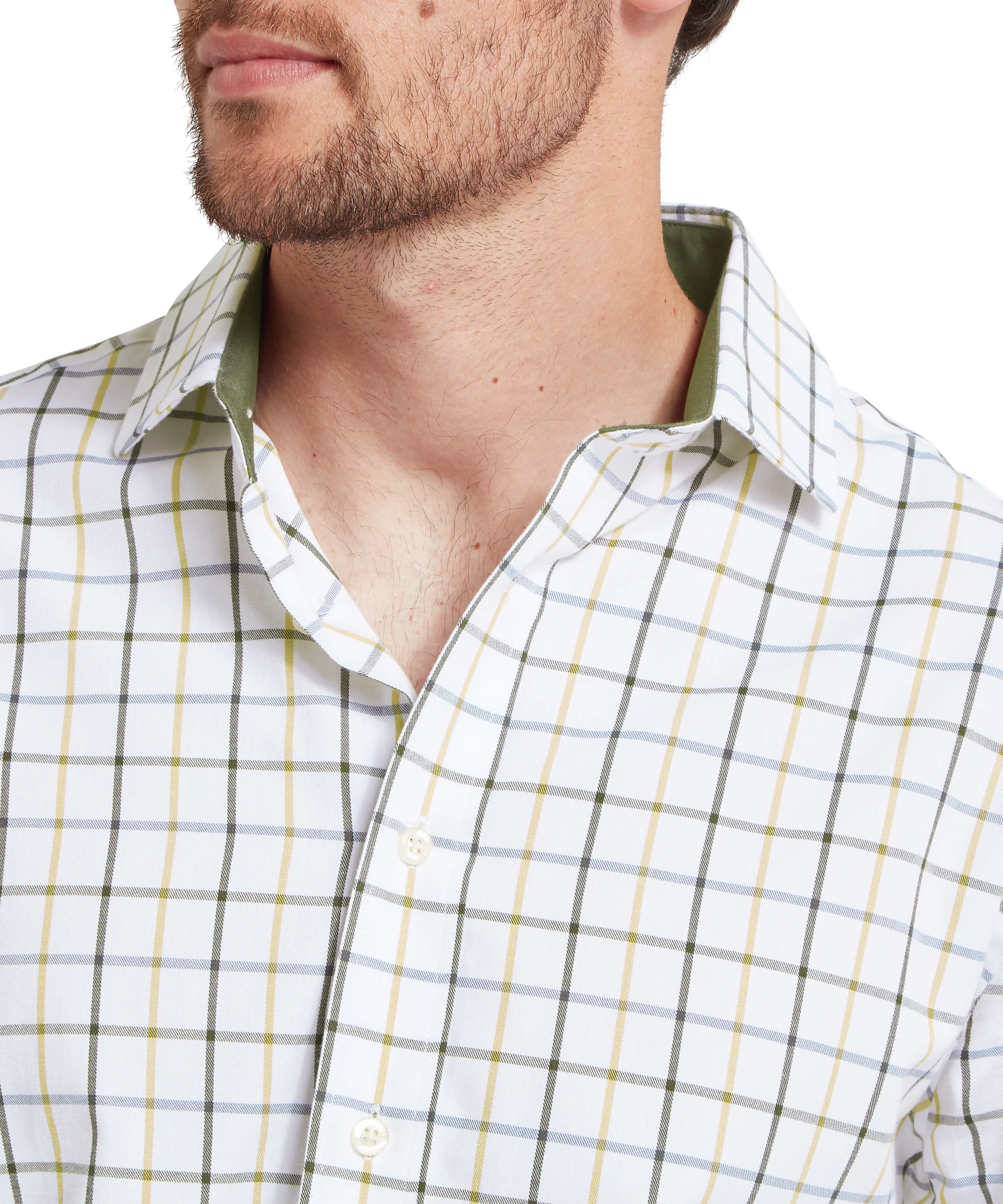 Baconsthorpe Tailored Shirt - Woodland Check - Image 6
