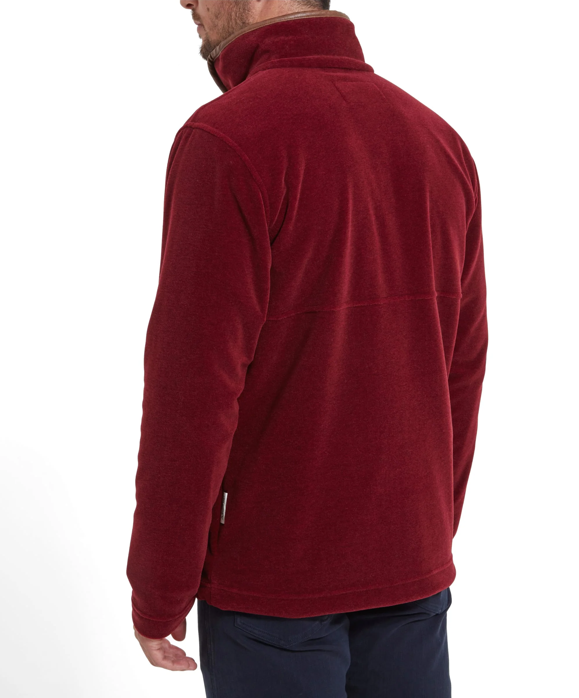 Berkeley Quarter Zip Fleece - Claret - Image 4