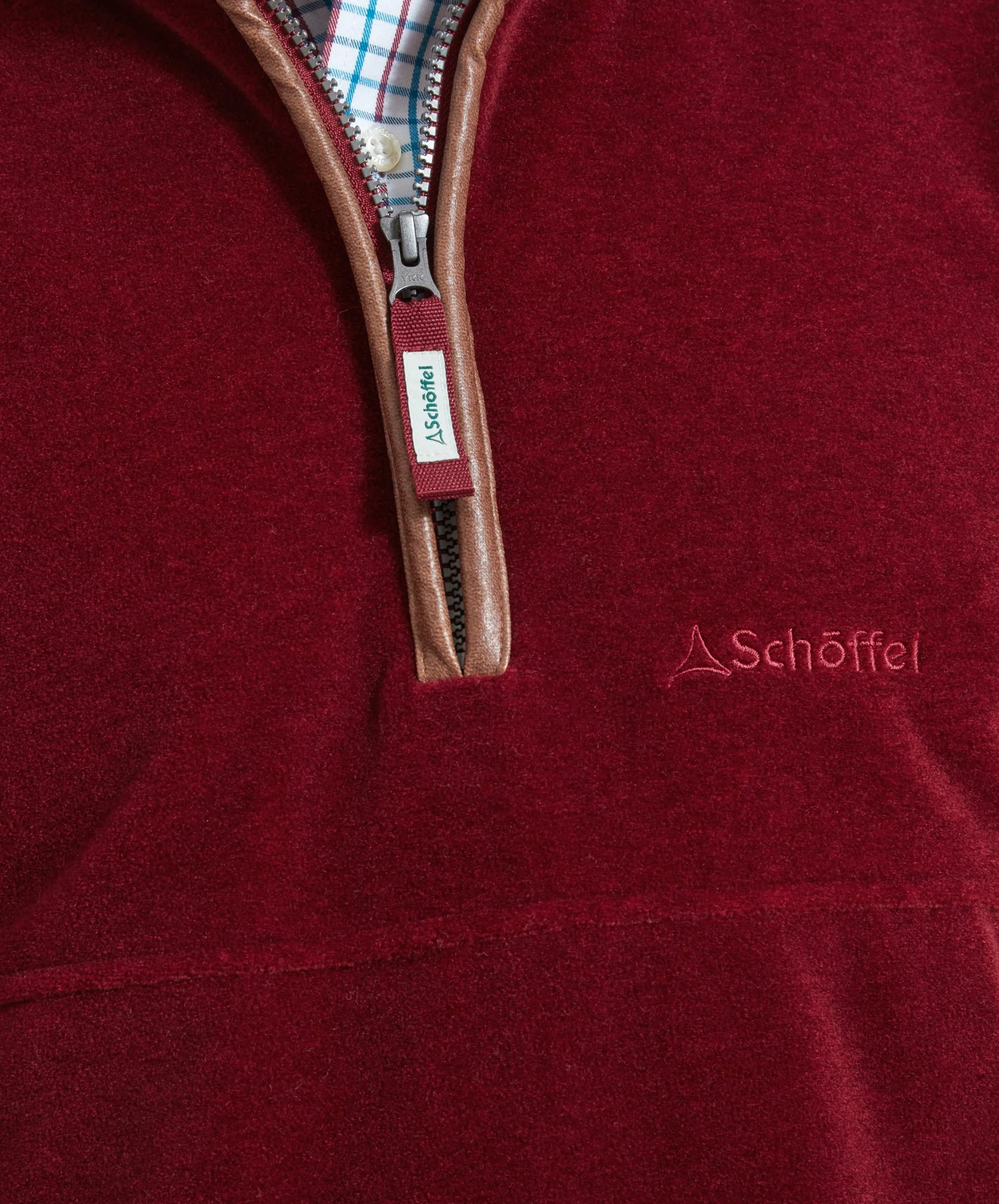 Berkeley Quarter Zip Fleece - Claret - Image 5