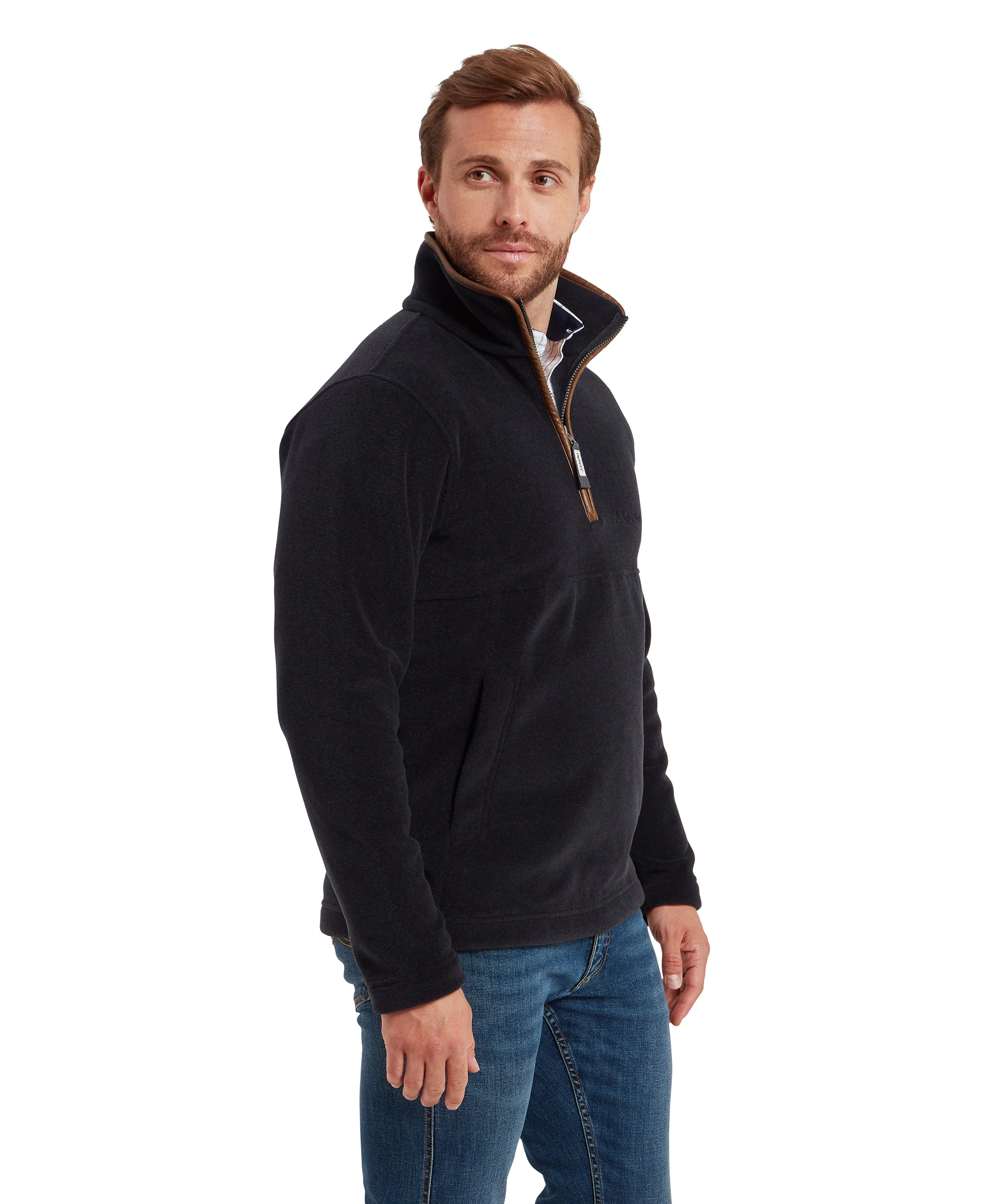 Berkeley Quarter Zip Fleece - Gunmetal - Image 4