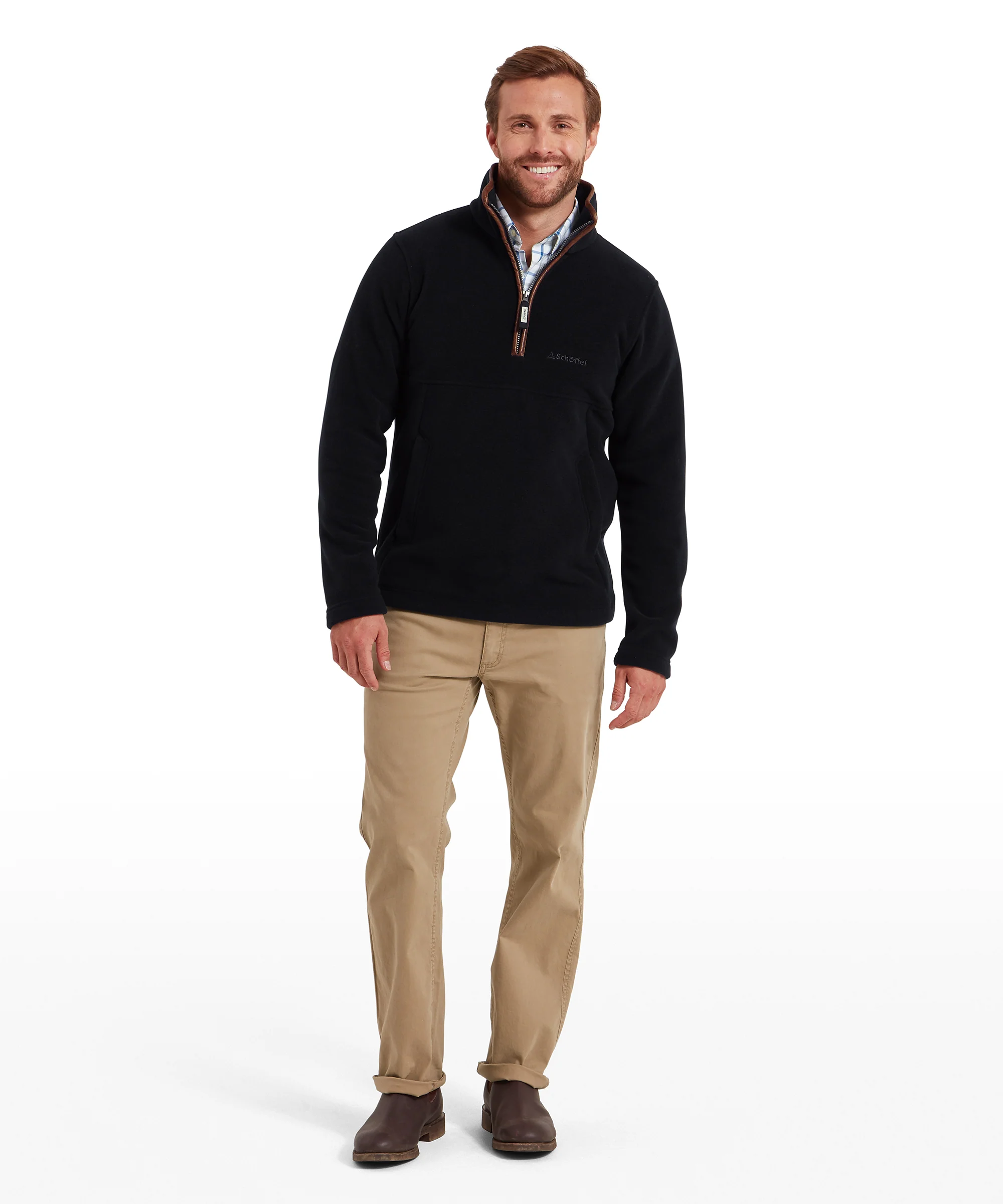 Berkeley Quarter Zip Fleece - Navy - Image 3