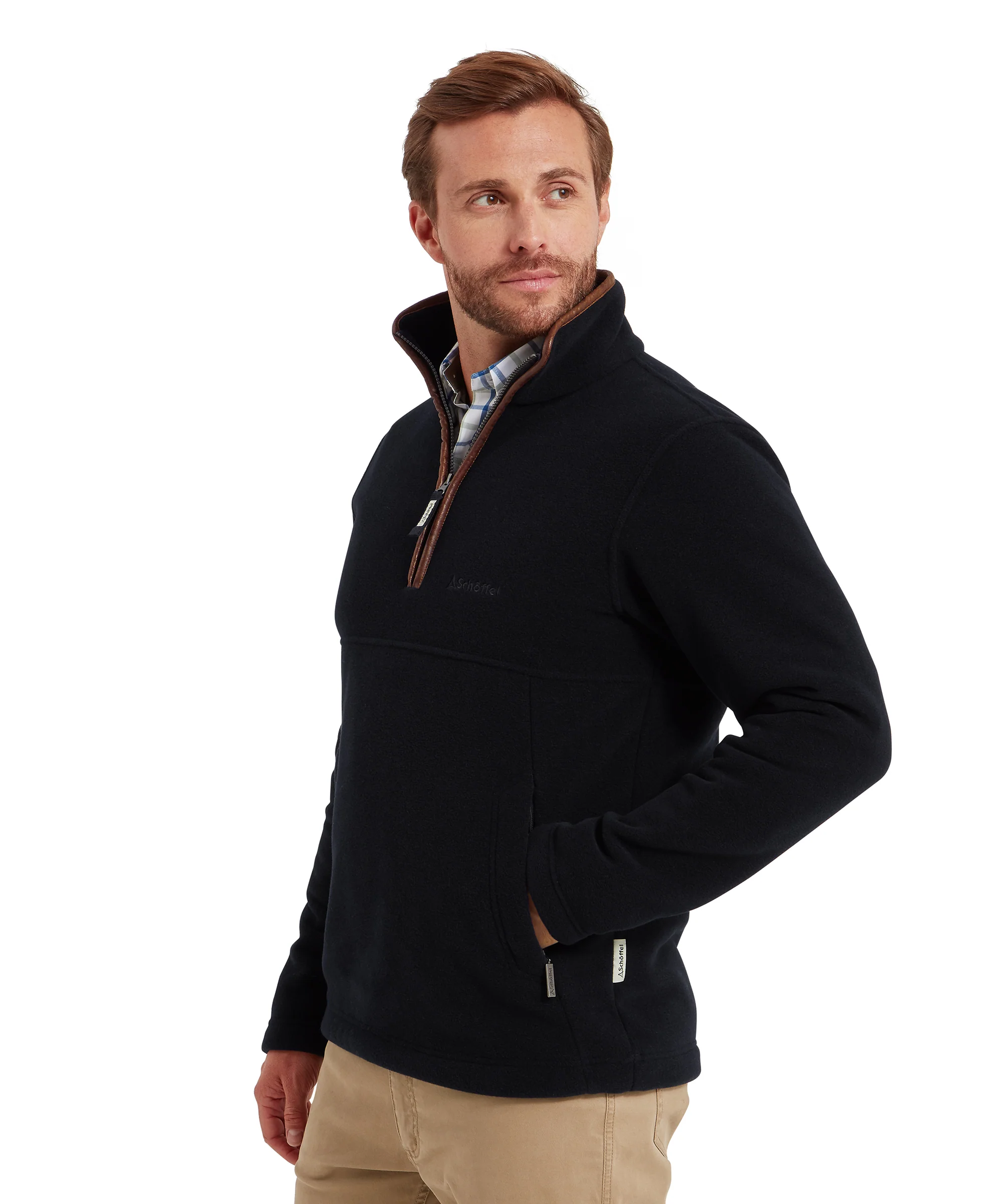 Berkeley Quarter Zip Fleece - Navy - Image 4