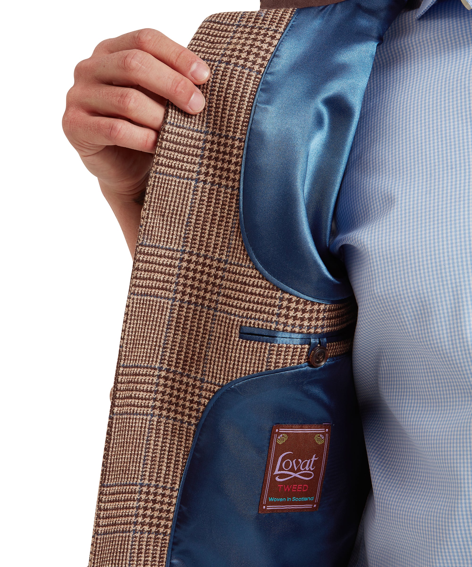 Berwick Nehru Tweed Waistcoat - Hawick Tweed - Image 7