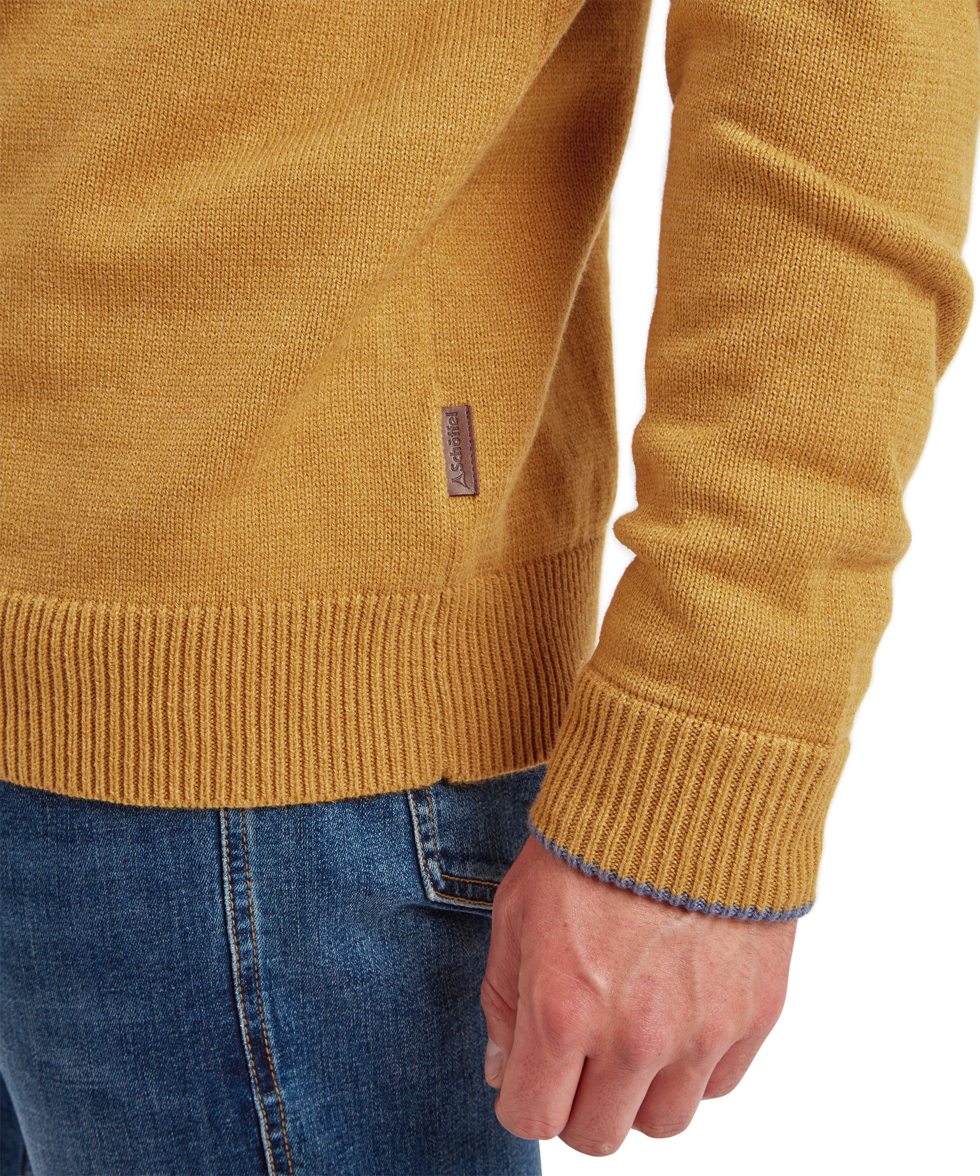 Blair Quarter Zip Jumper - Mustard - Image 7