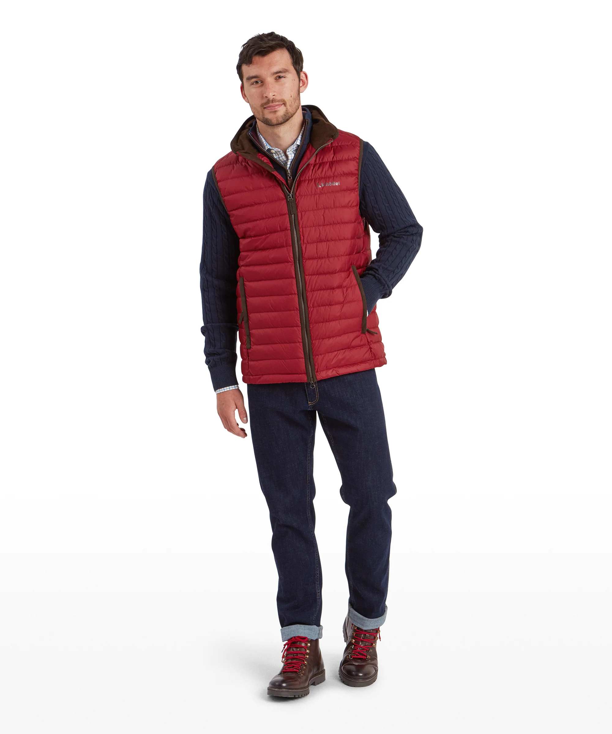 Bowden Down Gilet - Chilli - Image 3