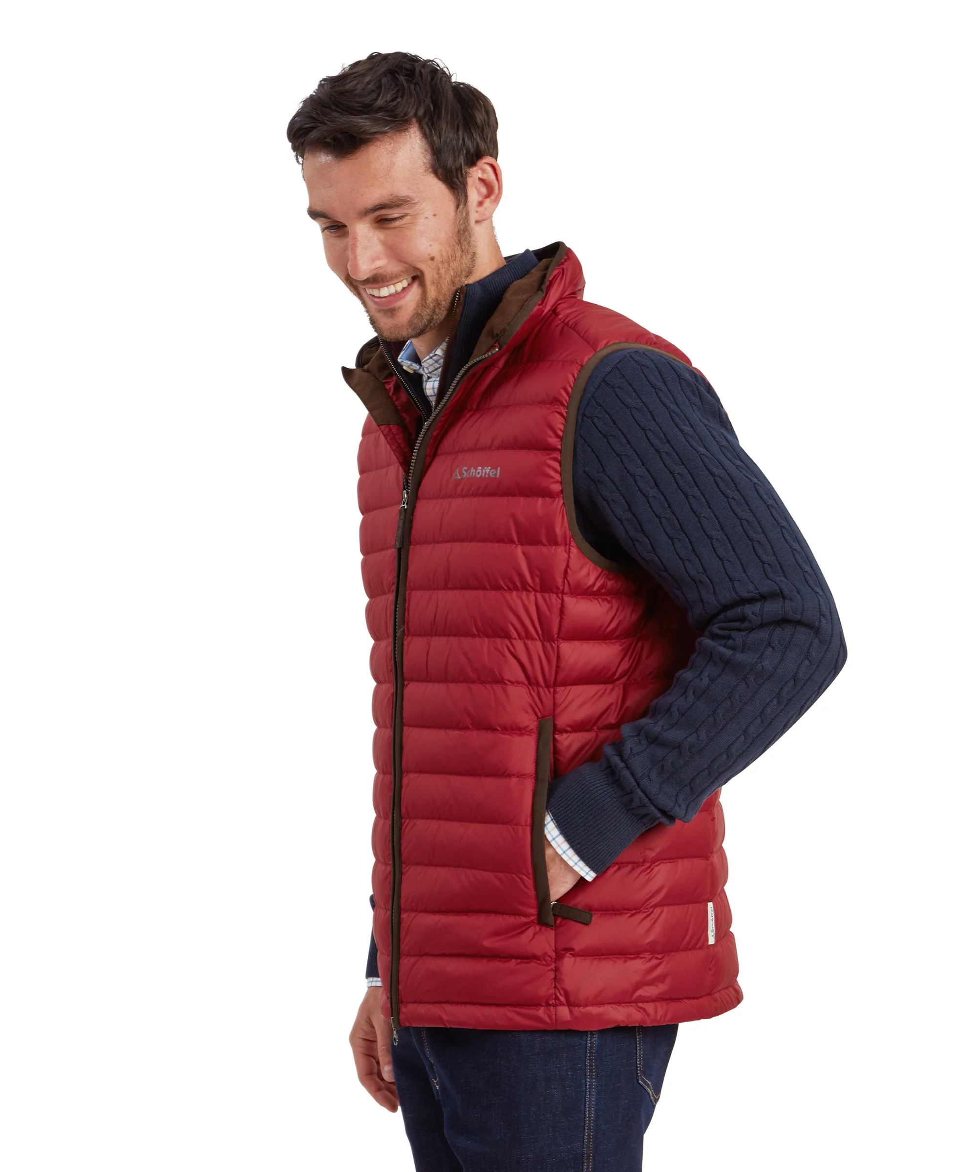Bowden Down Gilet - Chilli - Image 5