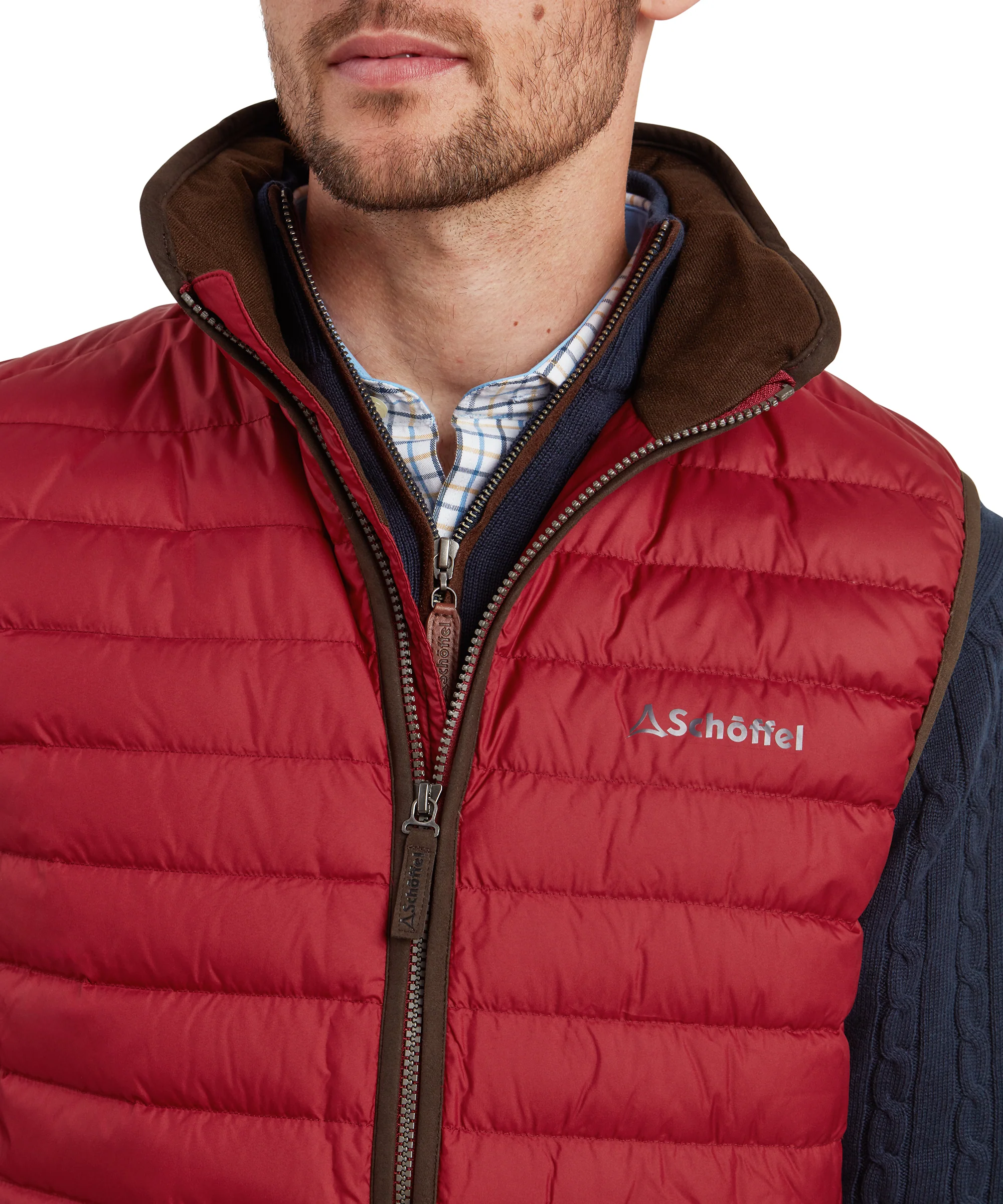 Bowden Down Gilet - Chilli - Image 6