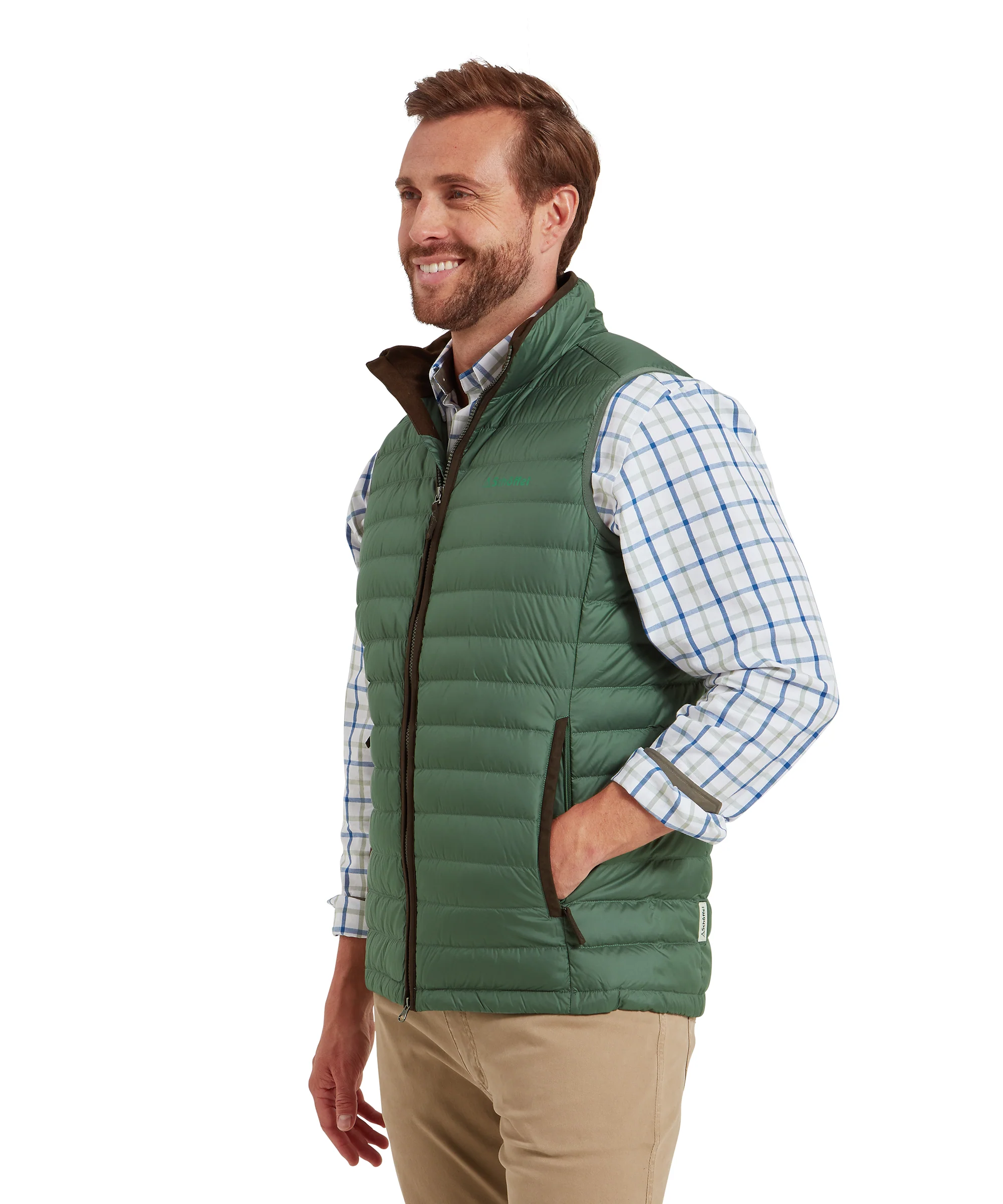 Bowden Down Gilet - Pine Green - Image 5