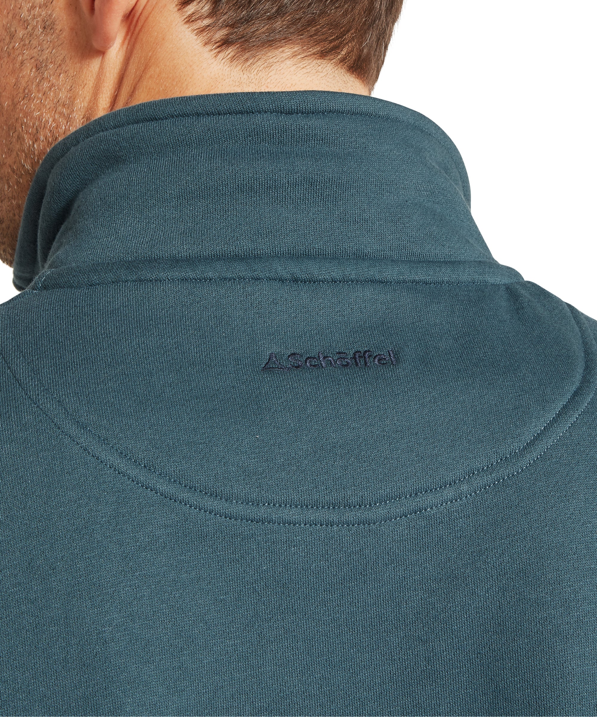 Bude Quarter Zip Sweatshirt - Deep Ocean Blue - Image 6