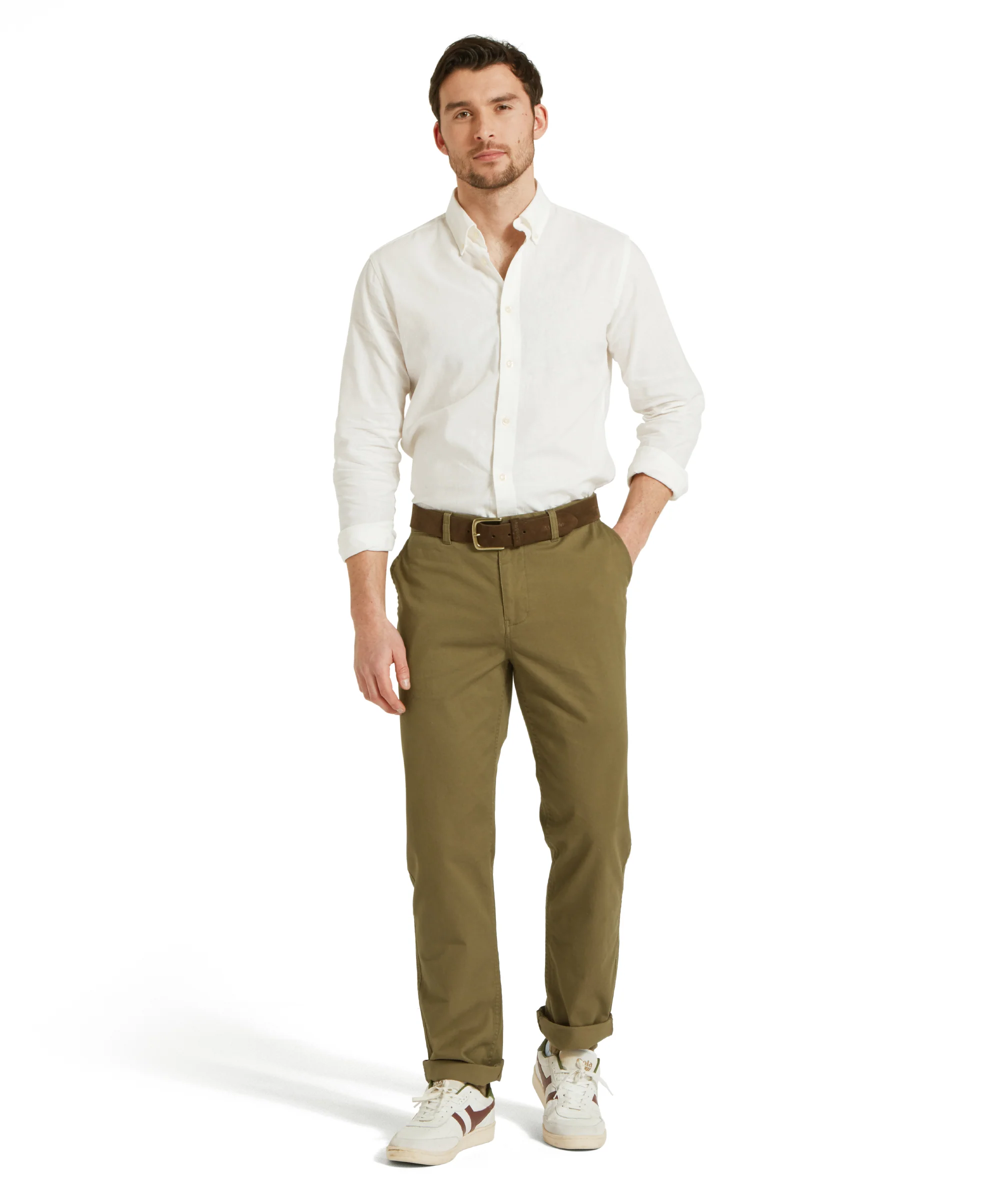 Chichester Chinos - Dark Khaki Green - Image 3