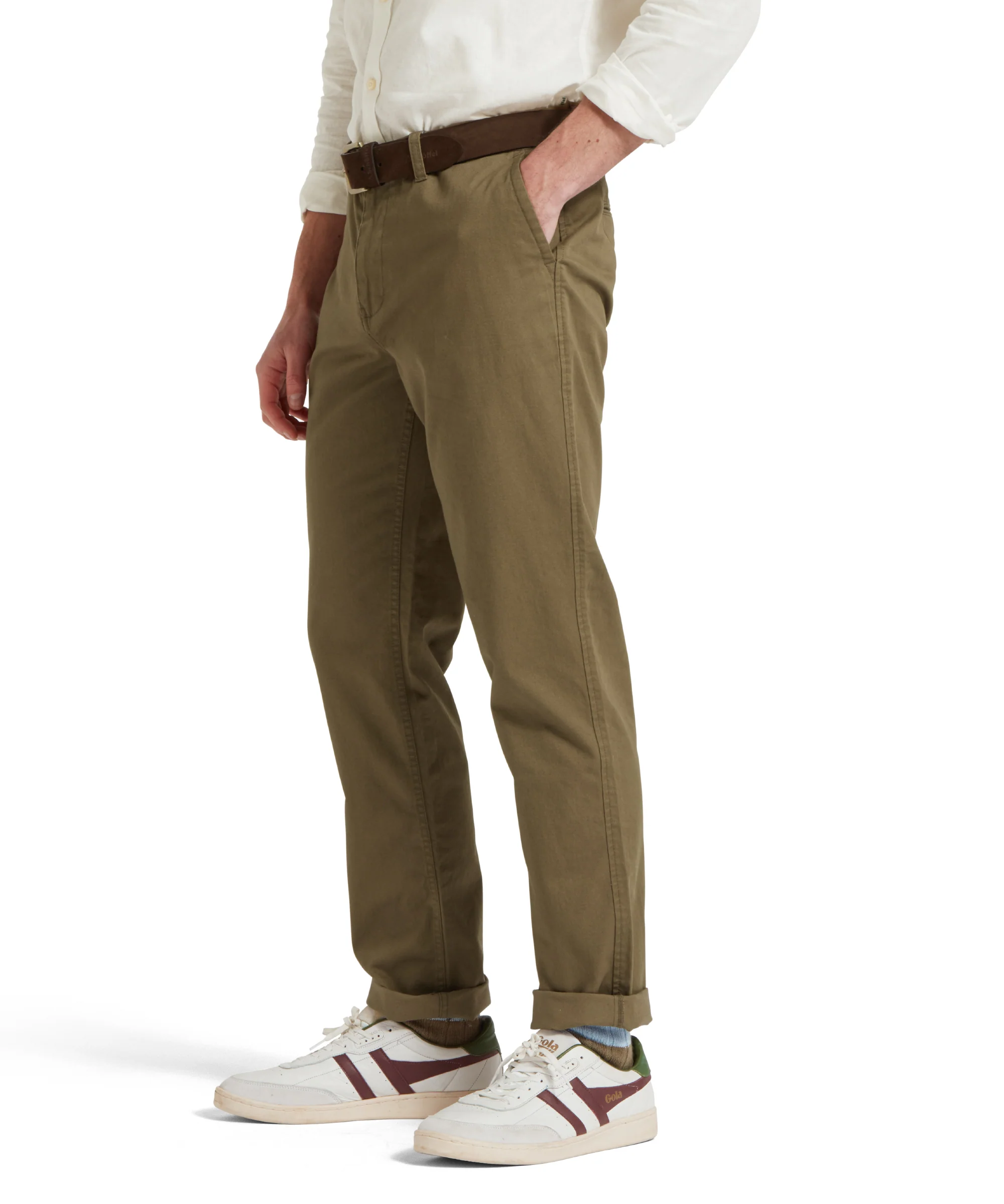 Chichester Chinos - Dark Khaki Green - Image 4