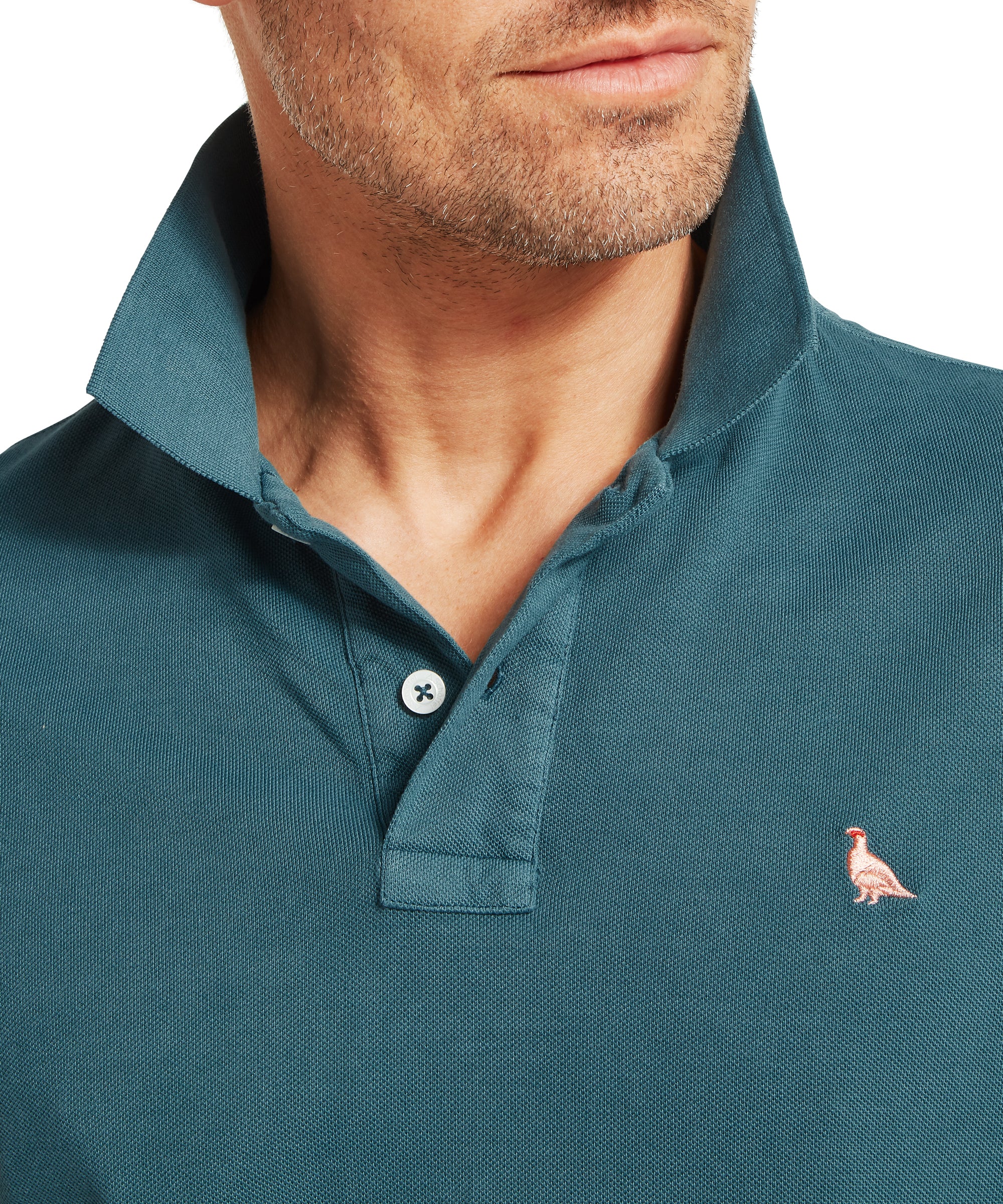St Ives Garment Dyed Polo Shirt - Deep Ocean Blue - Image 7
