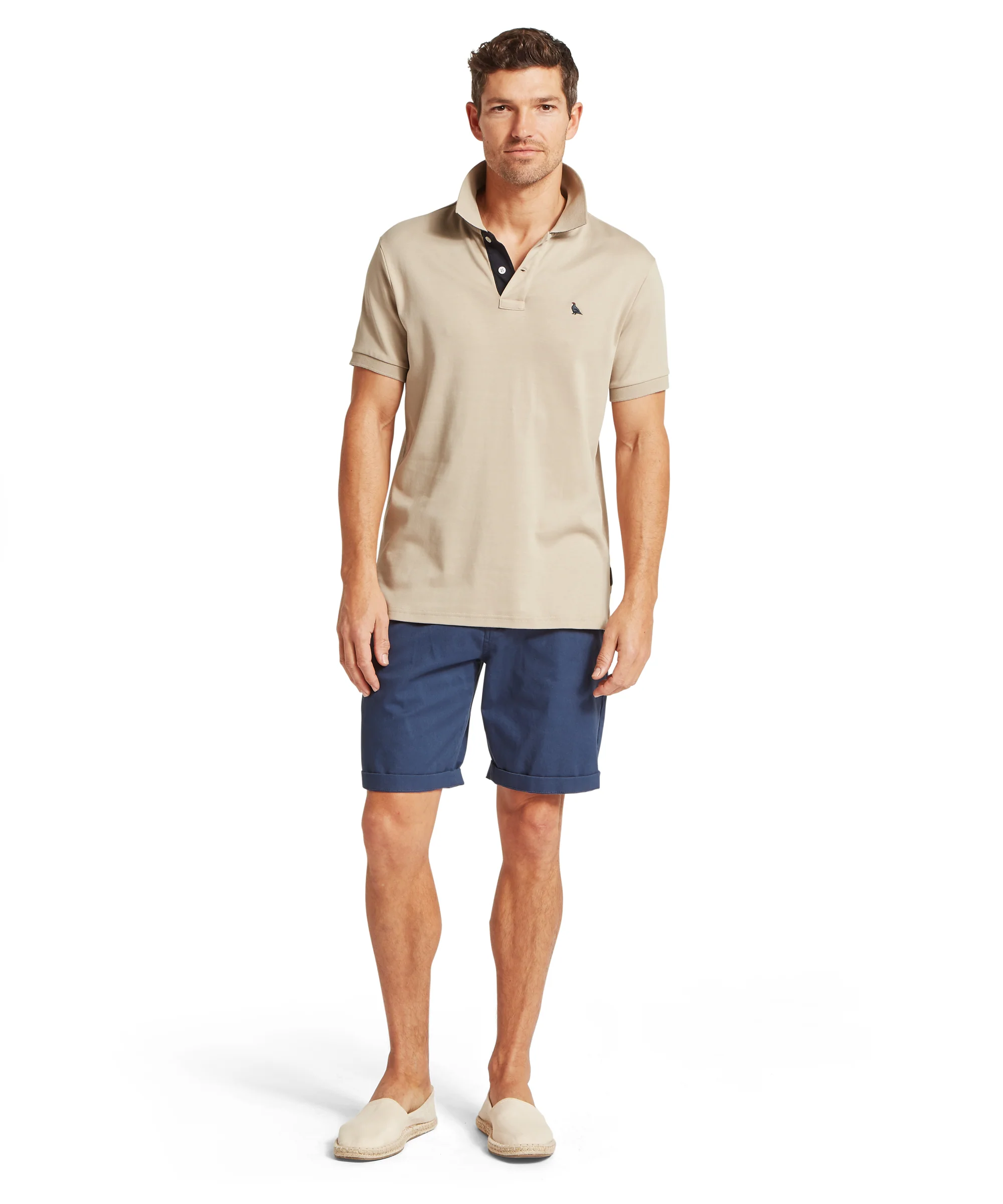 St Ives Jersey Polo Shirt - Cobblestone - Image 3