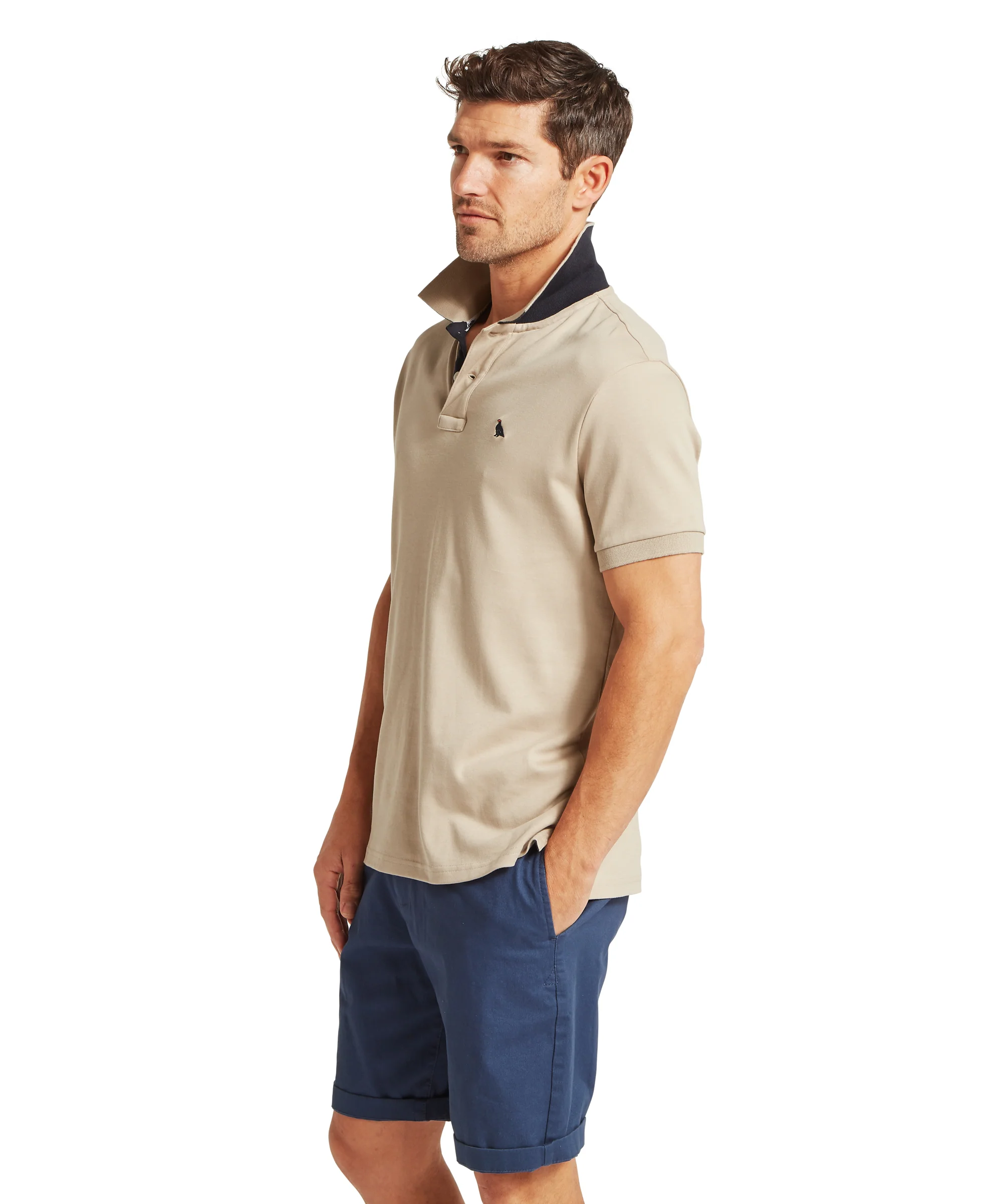 St Ives Jersey Polo Shirt - Cobblestone - Image 4
