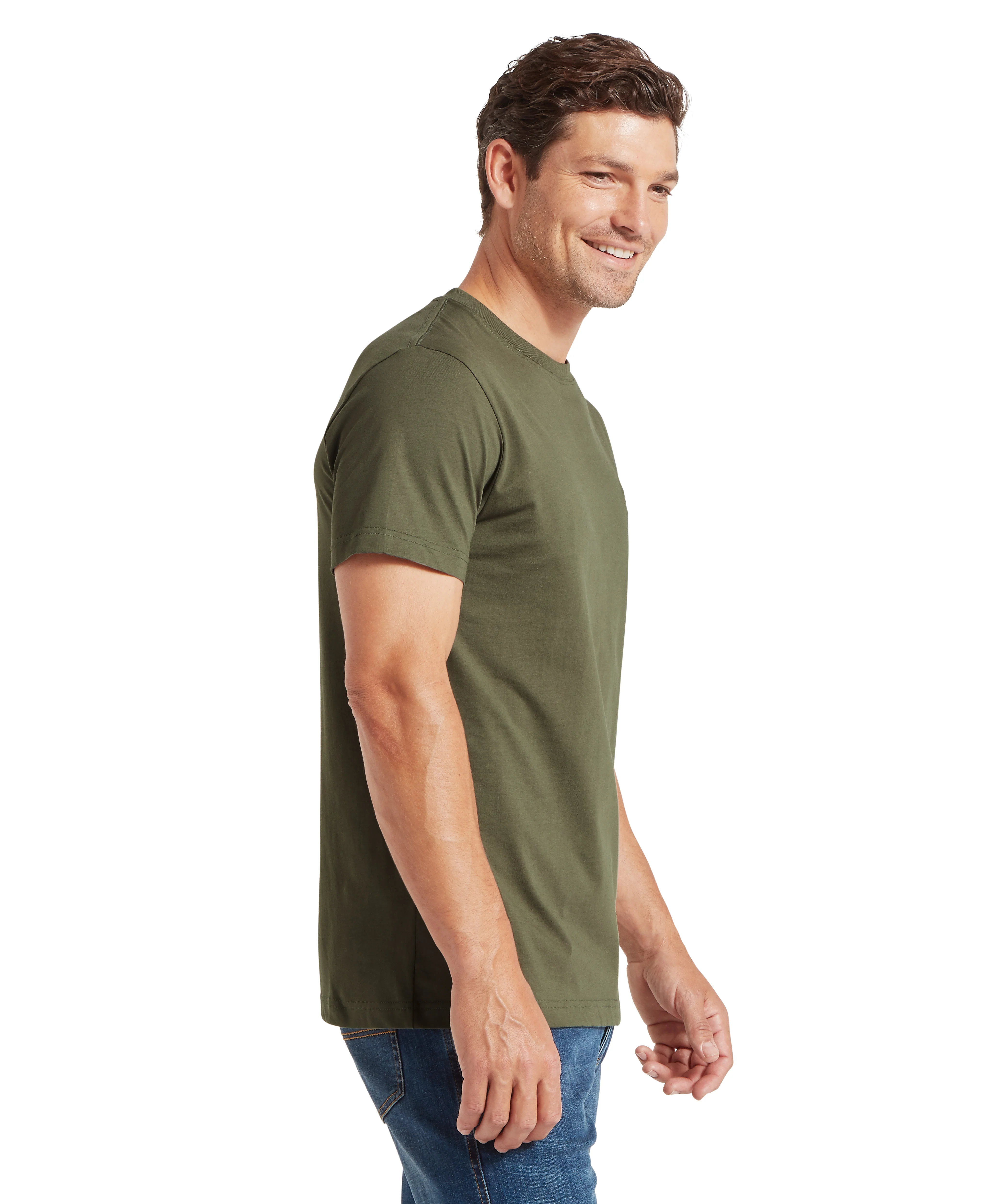 Trenance T-Shirt - Beetle Green - Image 4
