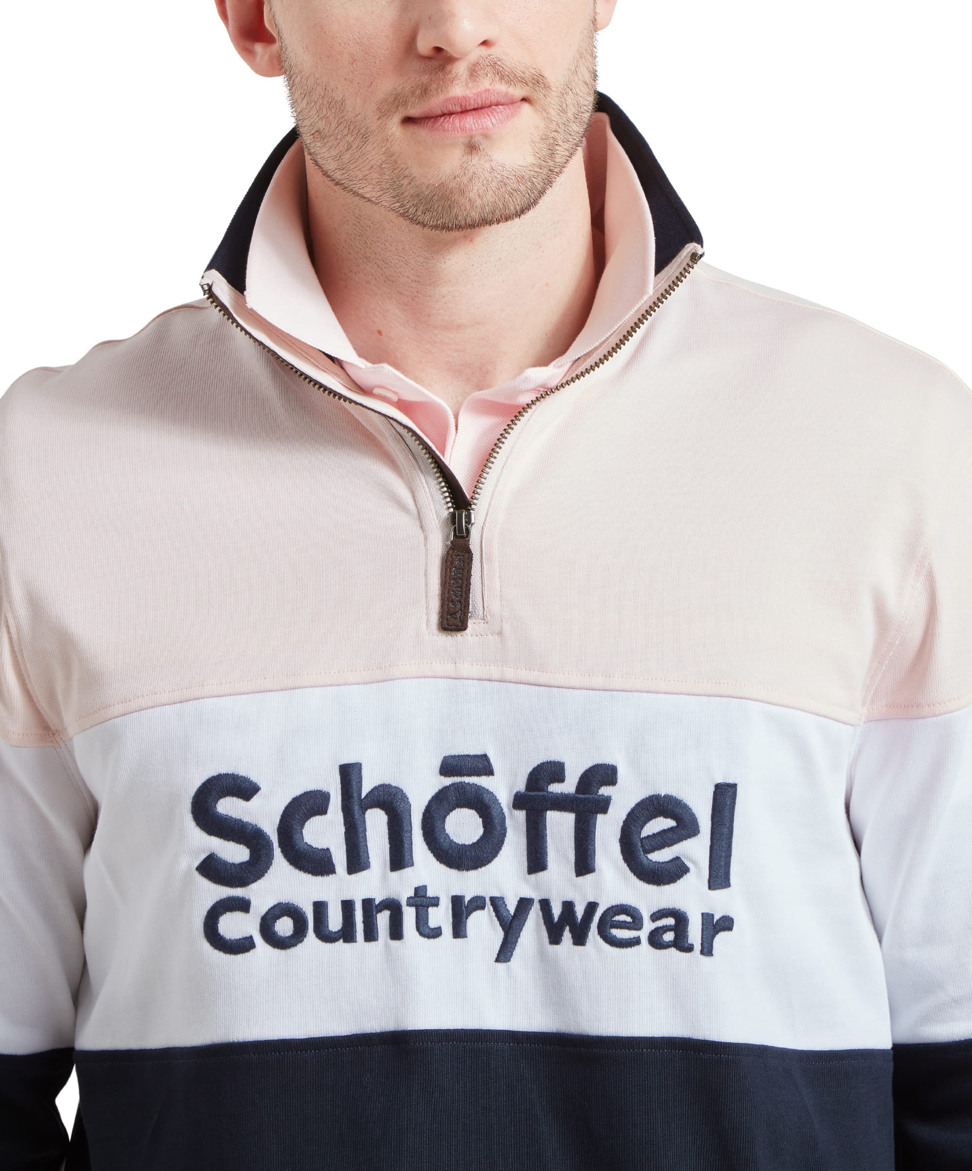 Exeter Heritage Quarter Zip - Pale Pink - Image 11