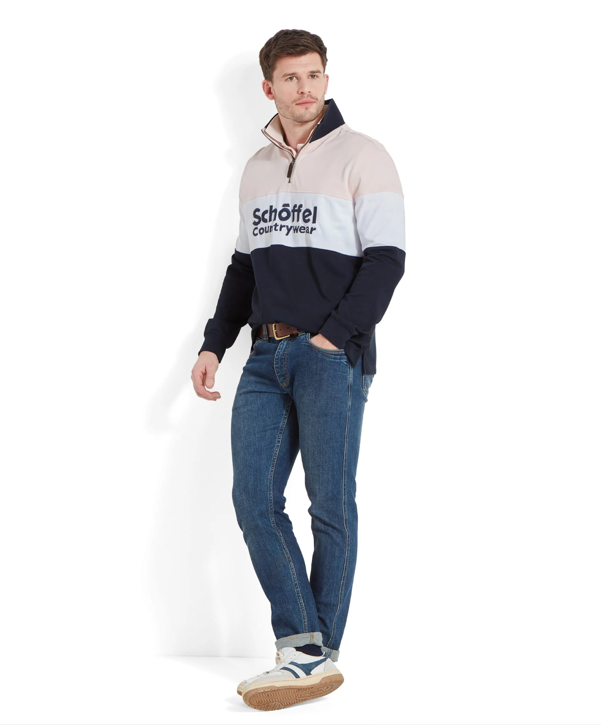 Exeter Heritage Quarter Zip - Pale Pink - Image 5