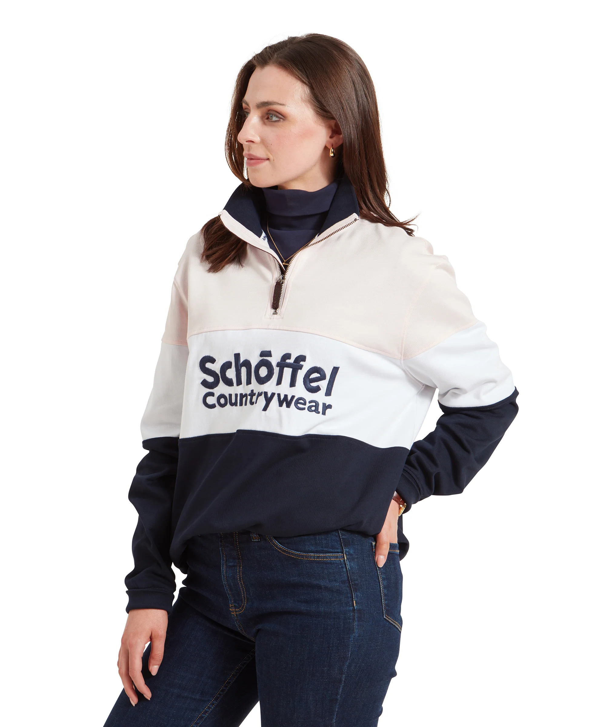 Exeter Heritage Quarter Zip - Pale Pink - Image 6