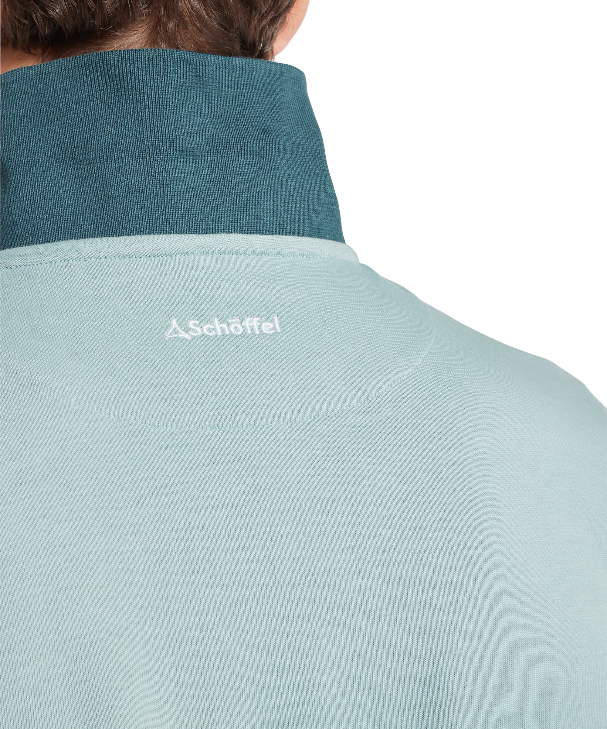 Exmouth Heritage Quarter Zip - Powder Blue - Image 6