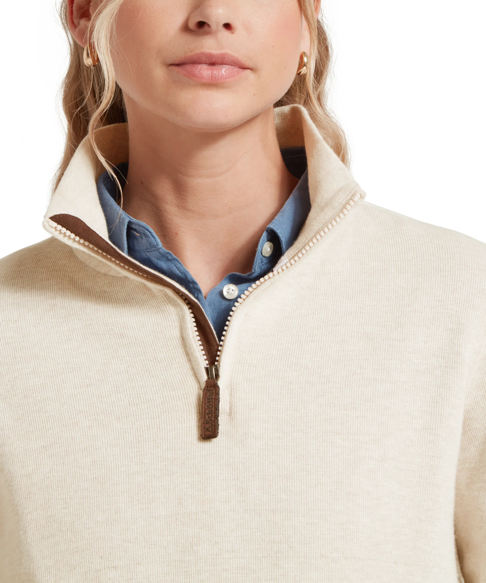 Appletree Bay Quarter Zip - Oat - Image 6