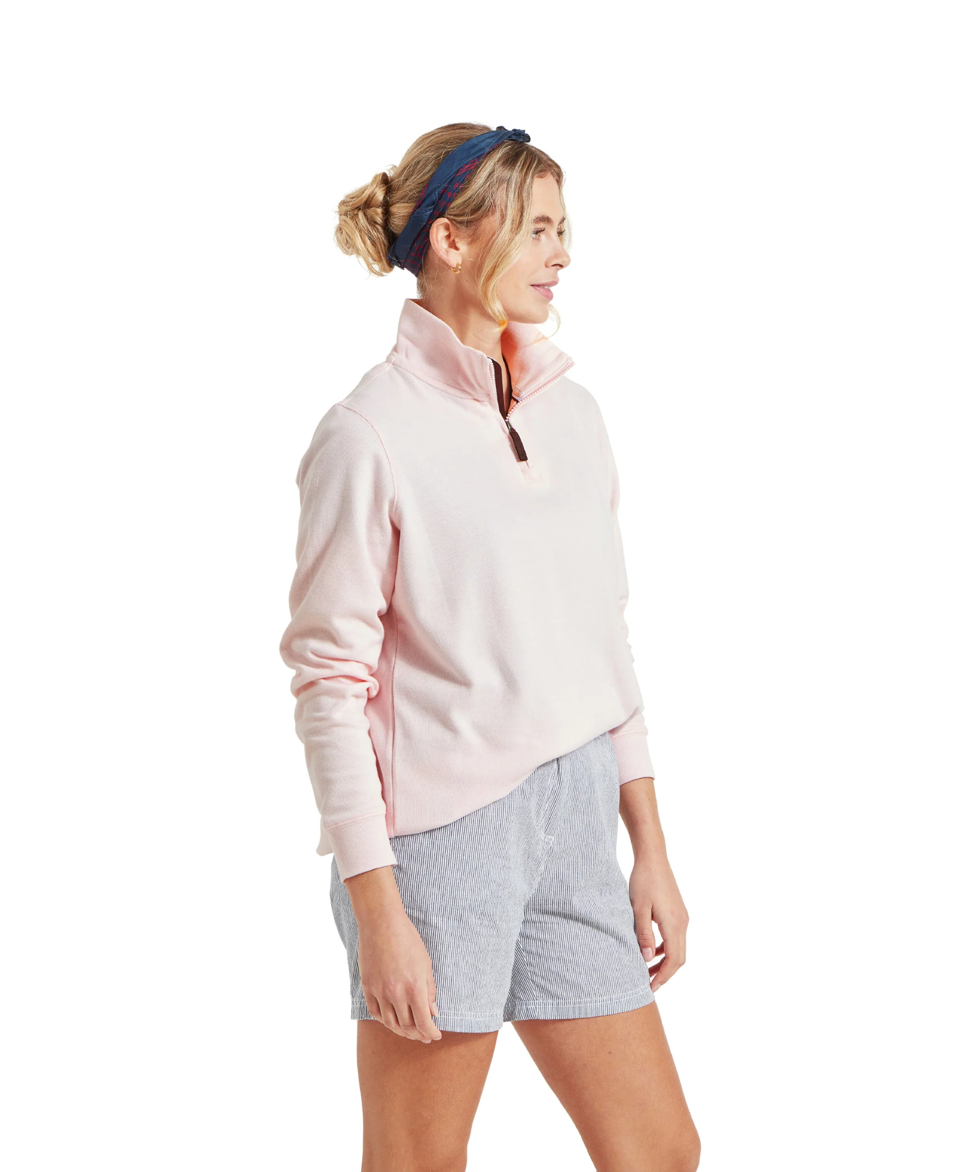 Appletree Bay Quarter Zip - Pale Pink - Image 5