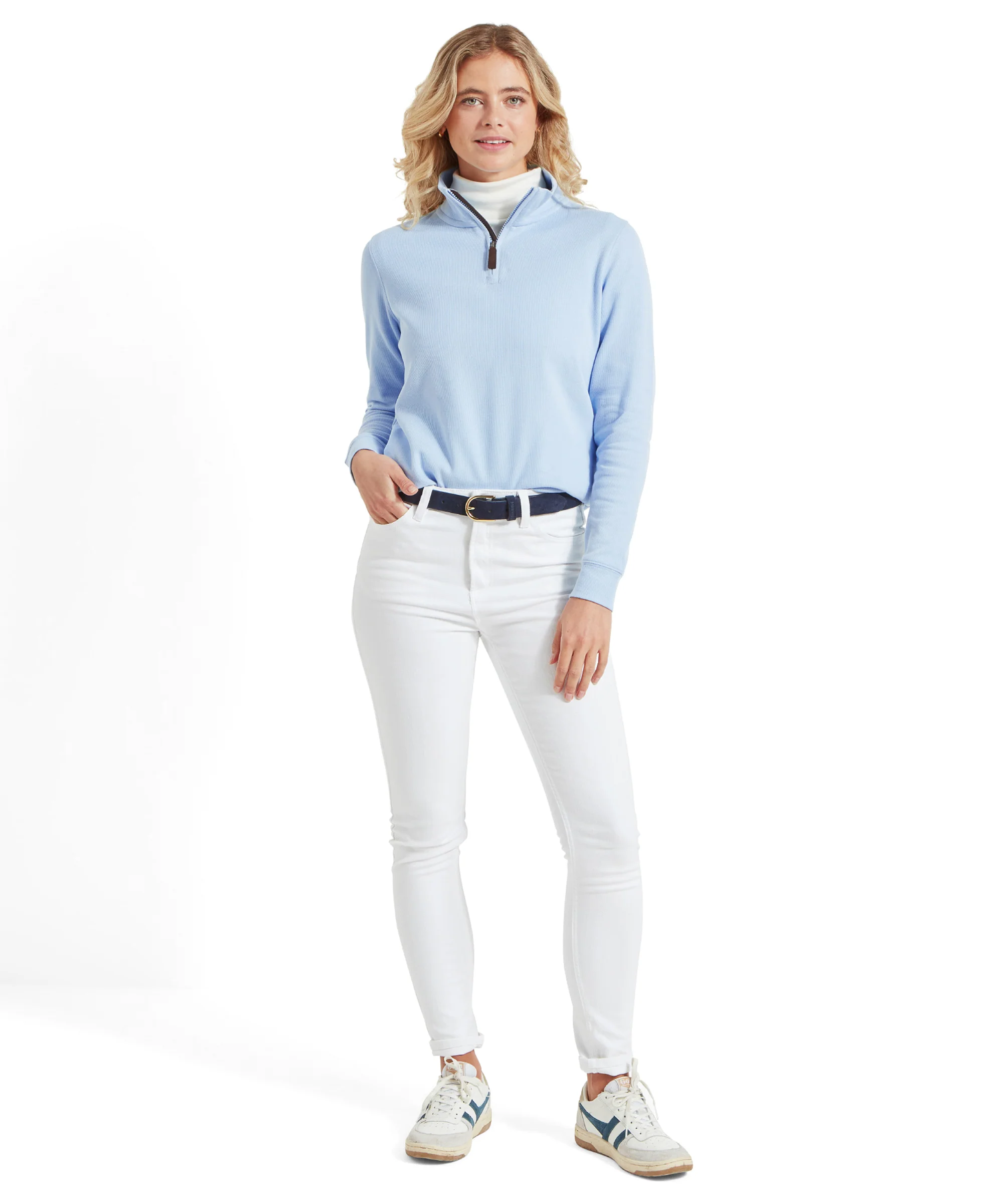 Appletree Bay Quarter Zip - Sky Blue - Image 9