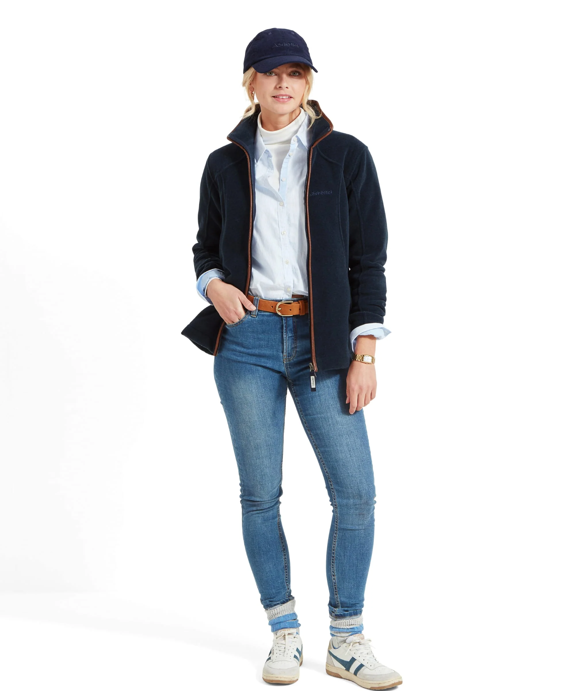 Burley Fleece Jacket - Navy - Image 3