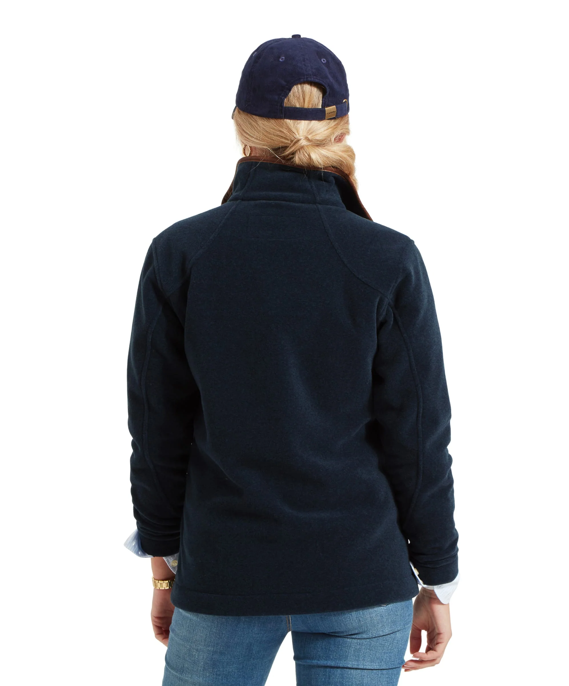 Burley Fleece Jacket - Navy - Image 5