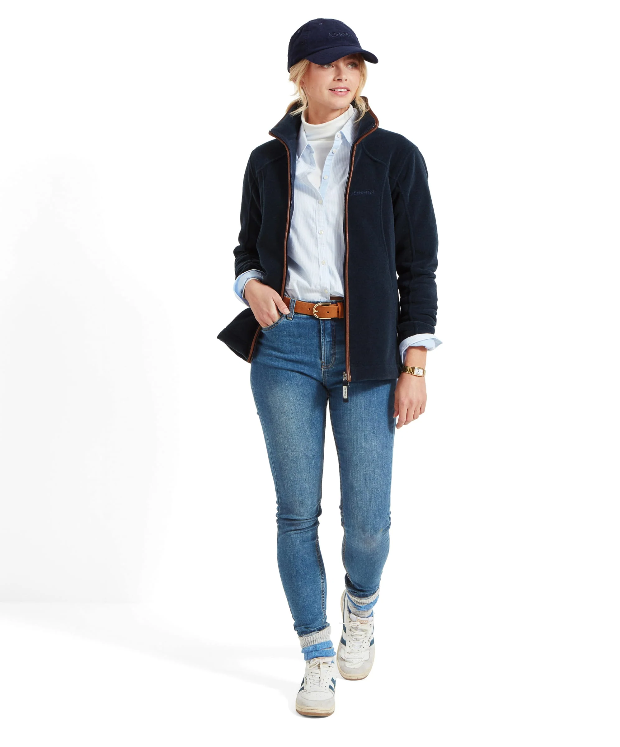 Burley Fleece Jacket - Navy - Image 8