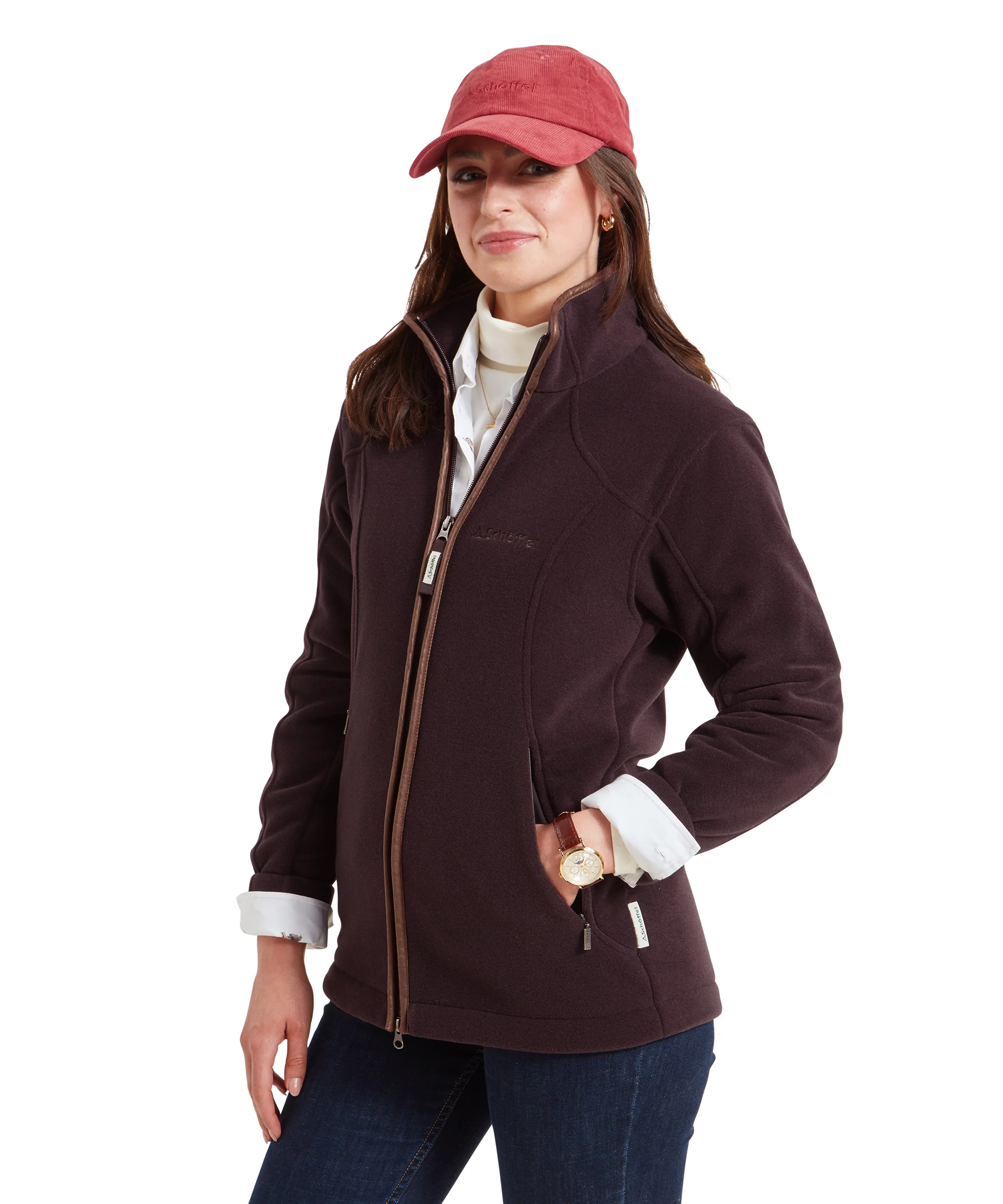 Burley Fleece Jacket - Port - Image 4