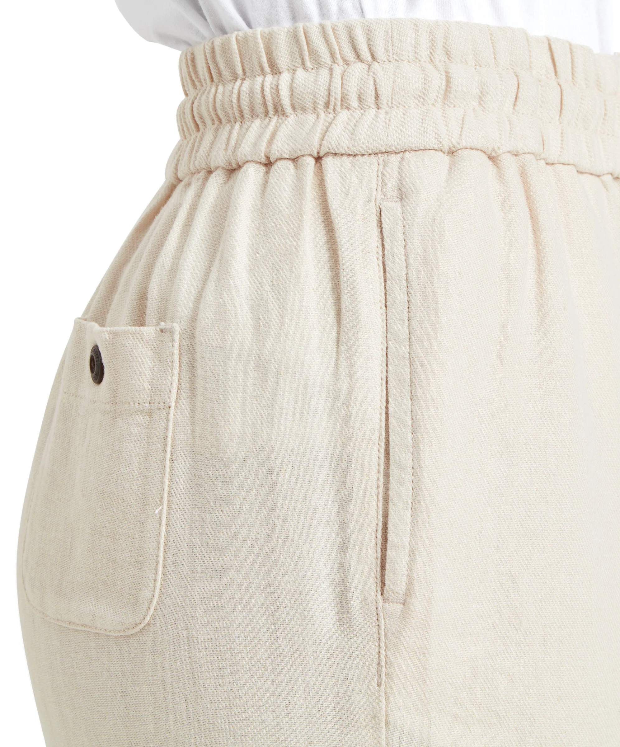 Daphne Linen Trousers - Oat - Image 7