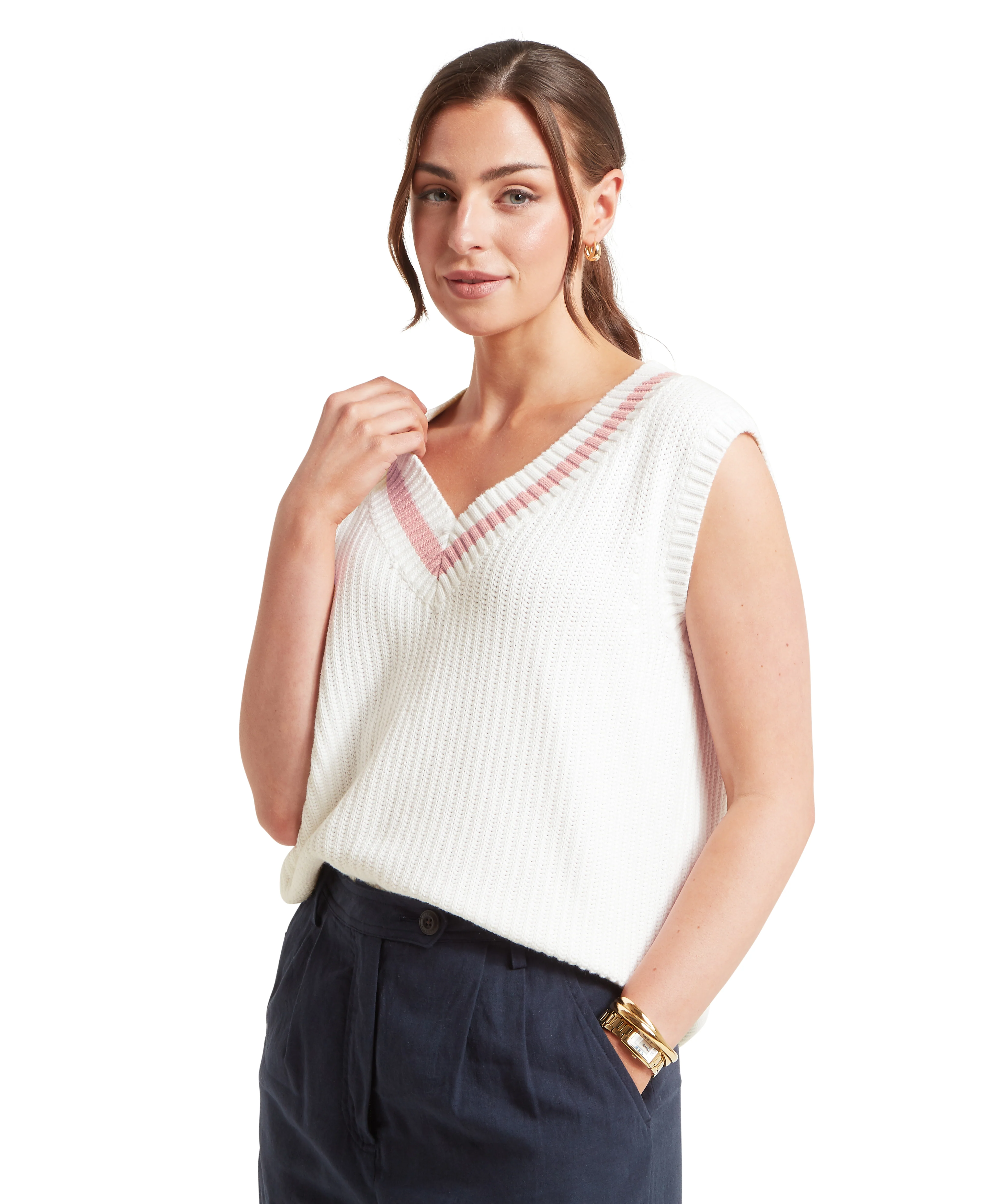 Hambledon Vest - Soft White/Blush - Image 4