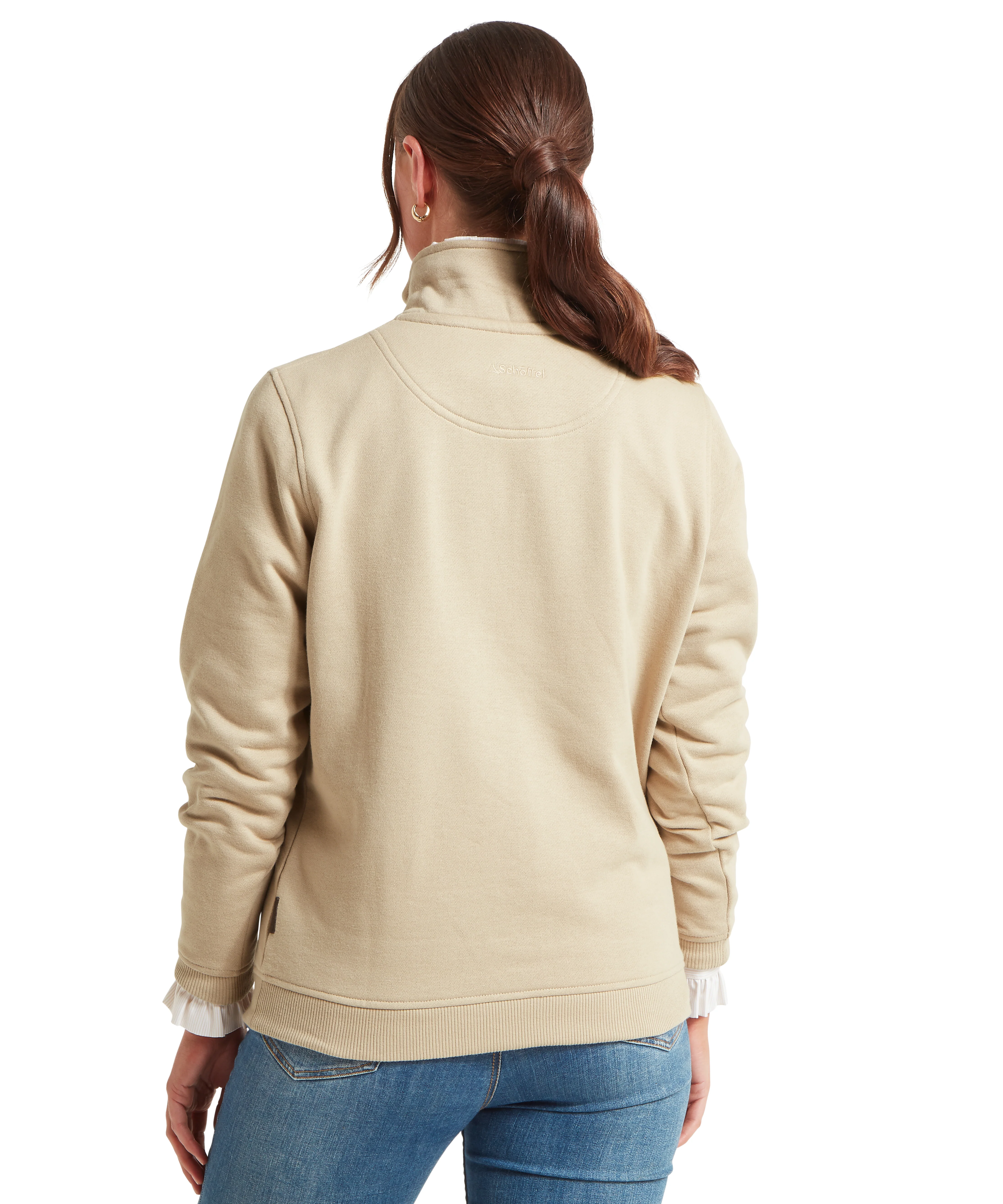 St Issey Quarter Zip Sweatshirt - Cobblestone - Image 4