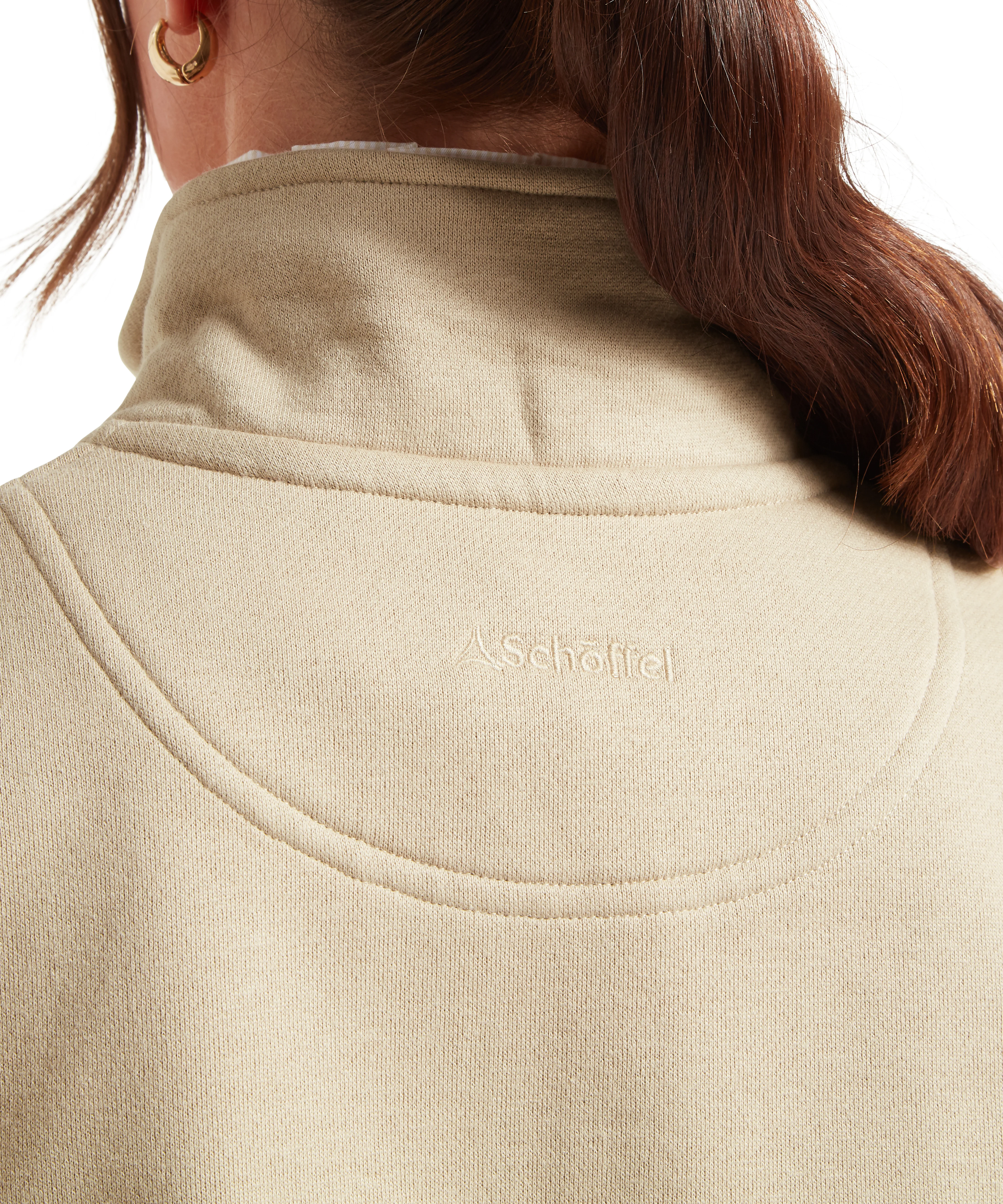 St Issey Quarter Zip Sweatshirt - Cobblestone - Image 5