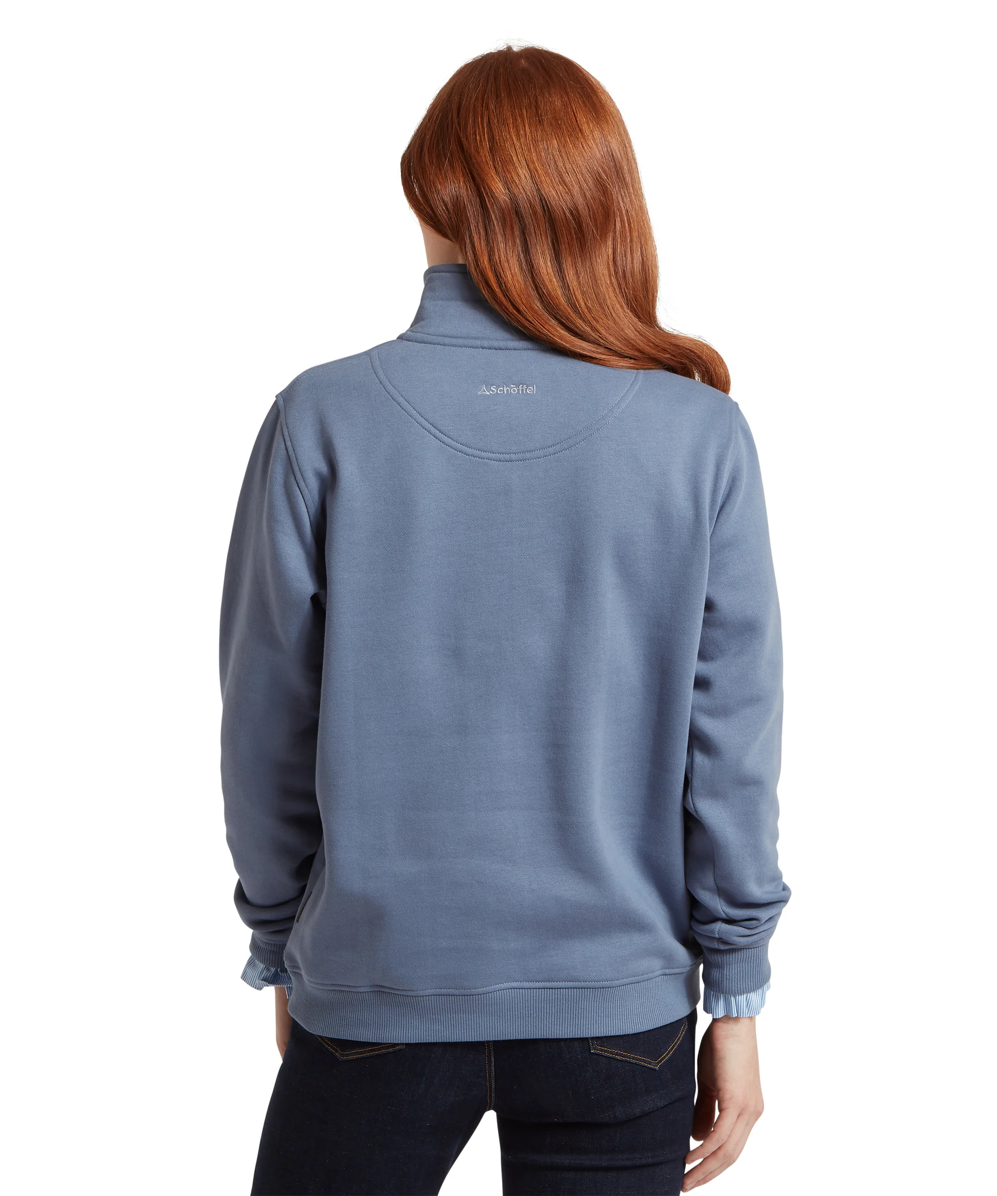 St Issey Quarter Zip Sweatshirt - Storm Blue - Image 5