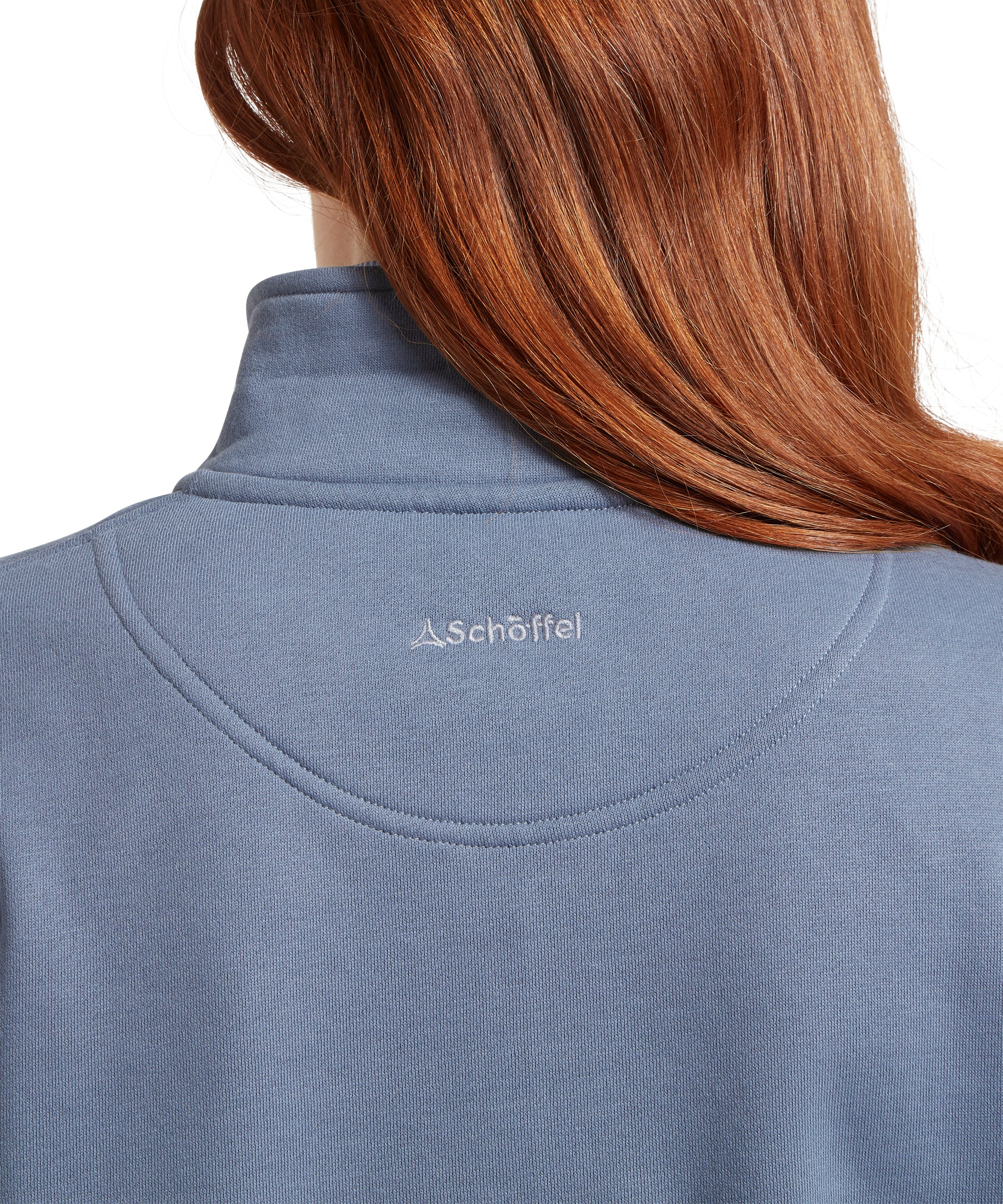 St Issey Quarter Zip Sweatshirt - Storm Blue - Image 6